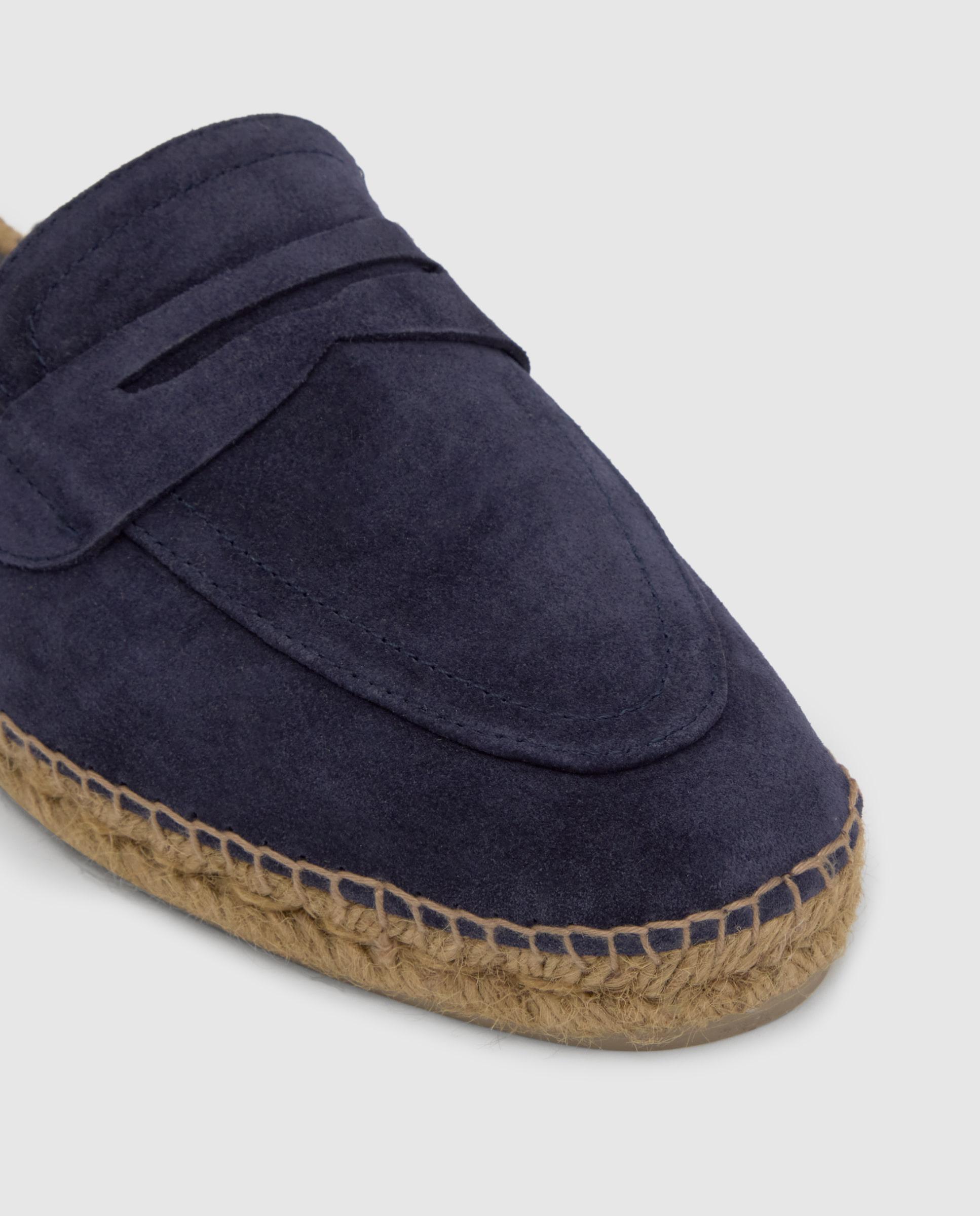 Alpargatas de hombre destalonadas Nando estilo mocasín con suela cosida - Castañer - Azul marino Azul marino-5