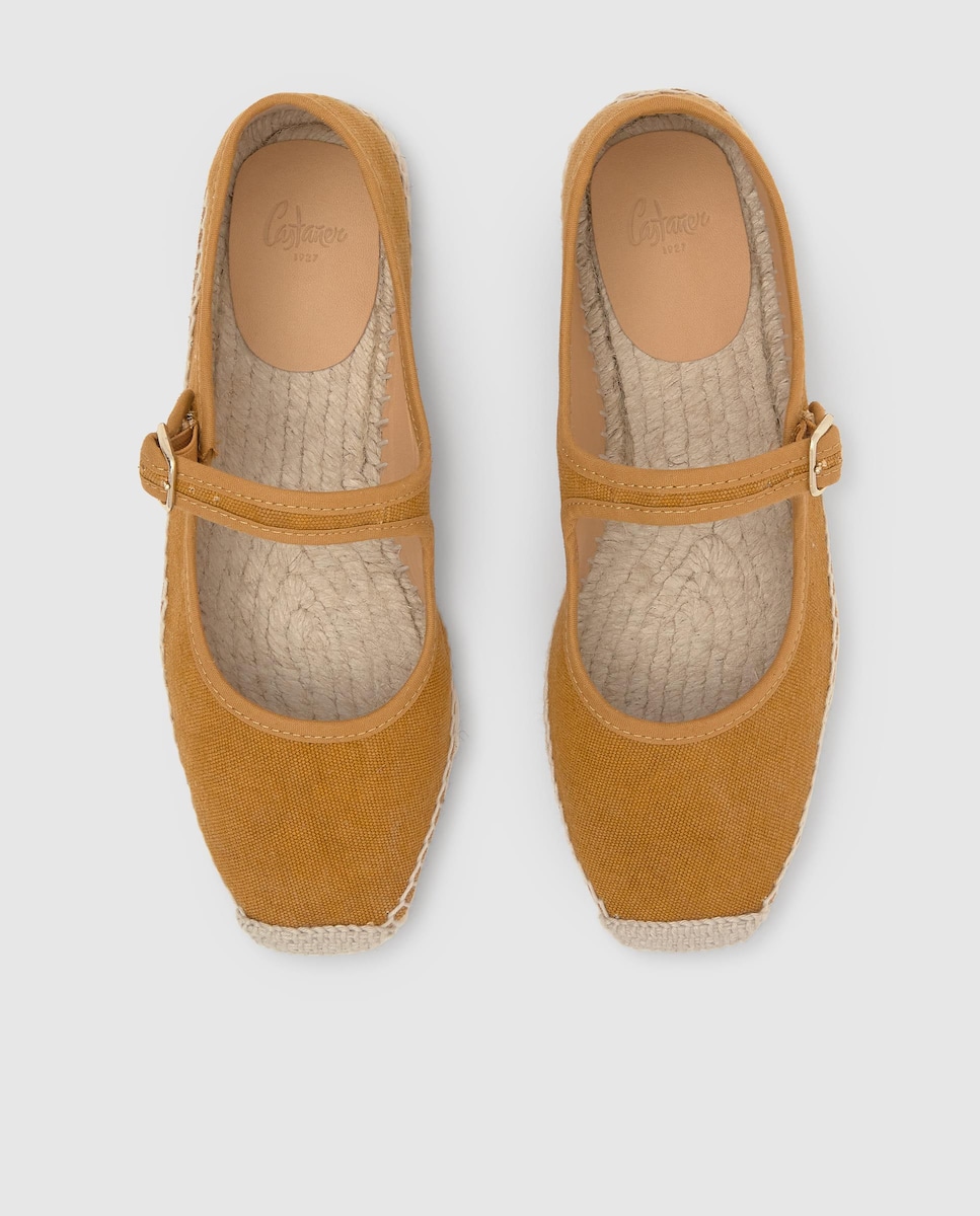 Alpargatas planas de mujer Padua estilo mary-jane en algodón