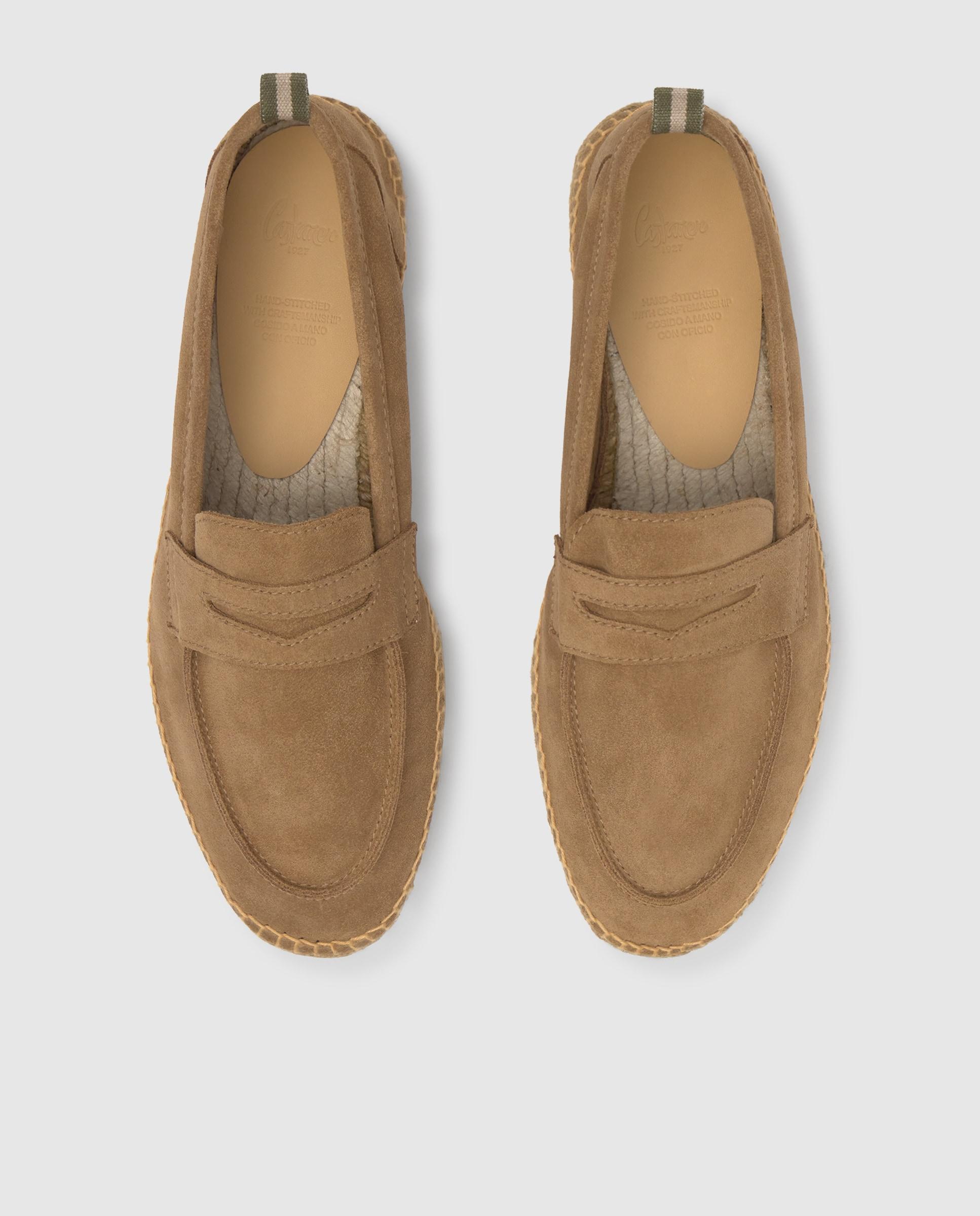 Alpargatas nacho de hombre en serraje con suela de yute - Castañer - Beige Beige-3
