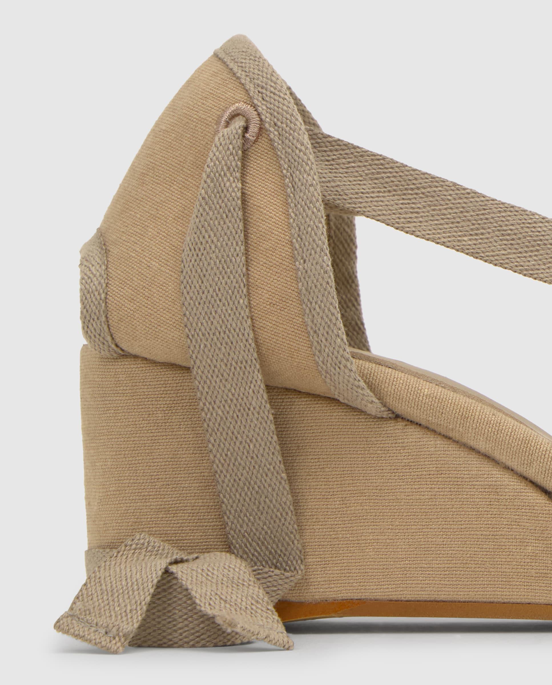 Alpargatas con cintas de mujer Corcega con cuña embetada - Arena Arena-4