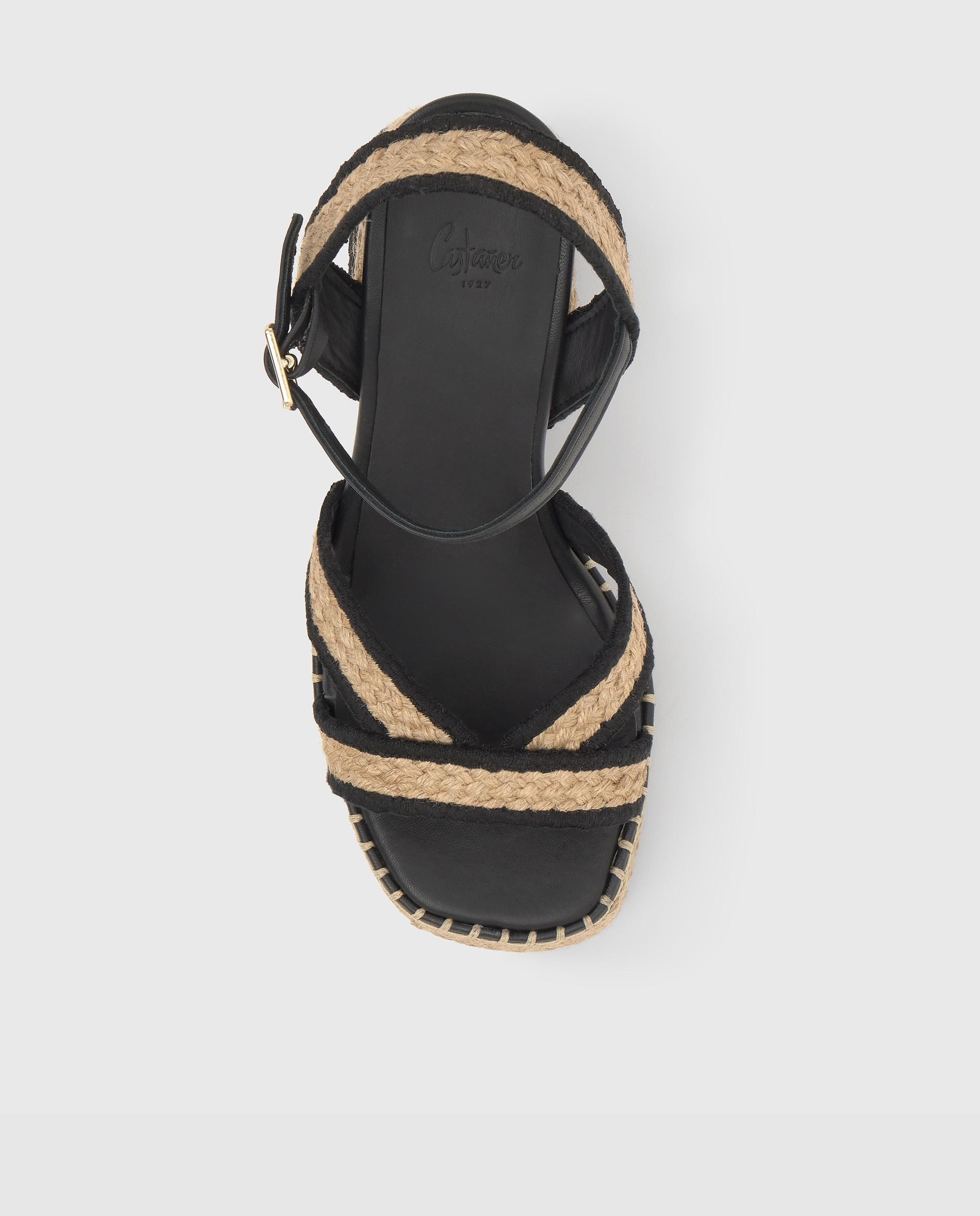 Sandalias de tiras de mujer Vanish en yute trenzado con cierre de hebilla - Castañer - Multicolor Multicolor-6