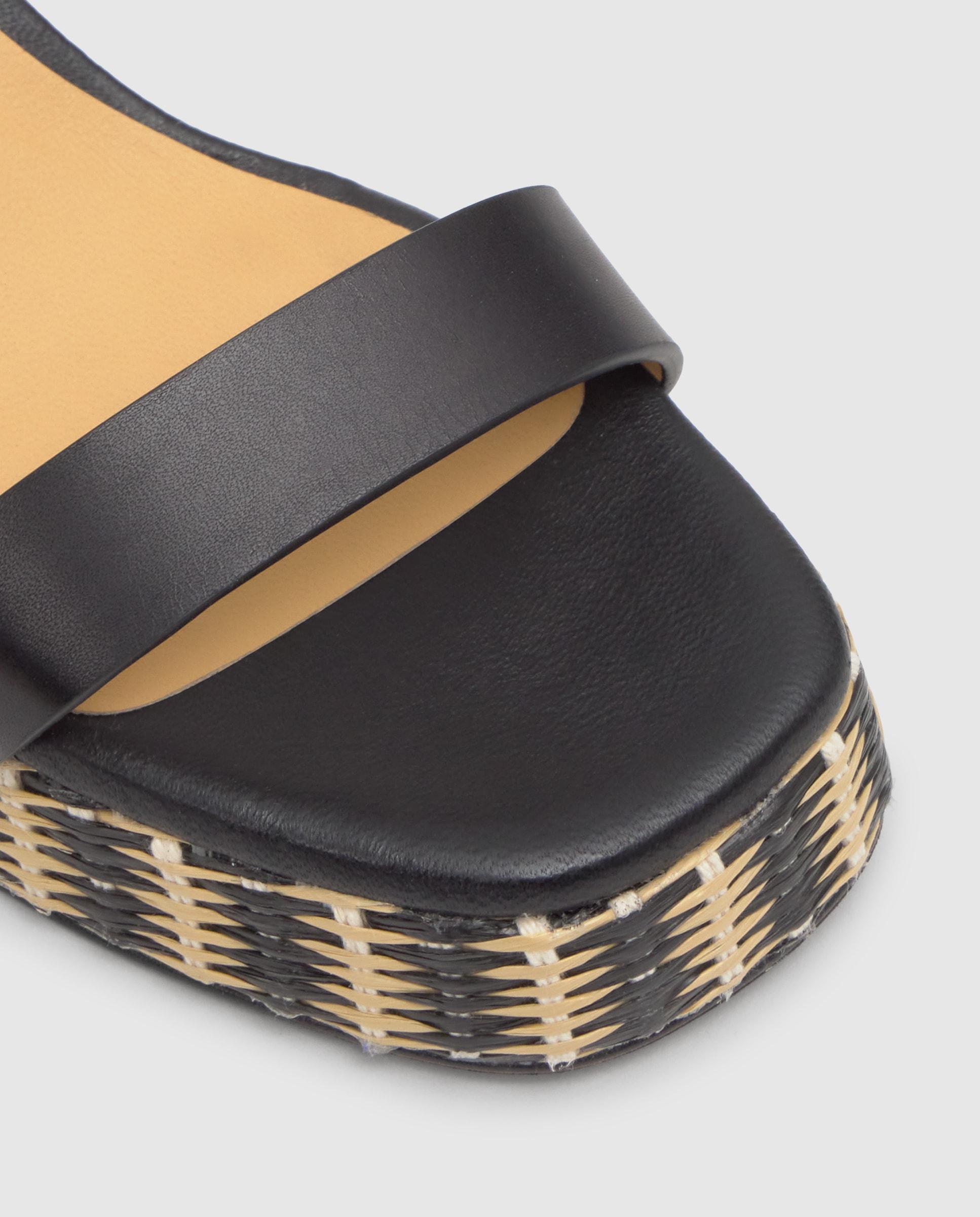 Sandalias de pala de mujer Voramar con cierre de hebilla y plantilla acolchada - Castañer - Negro / Natural Negro / Natural-5