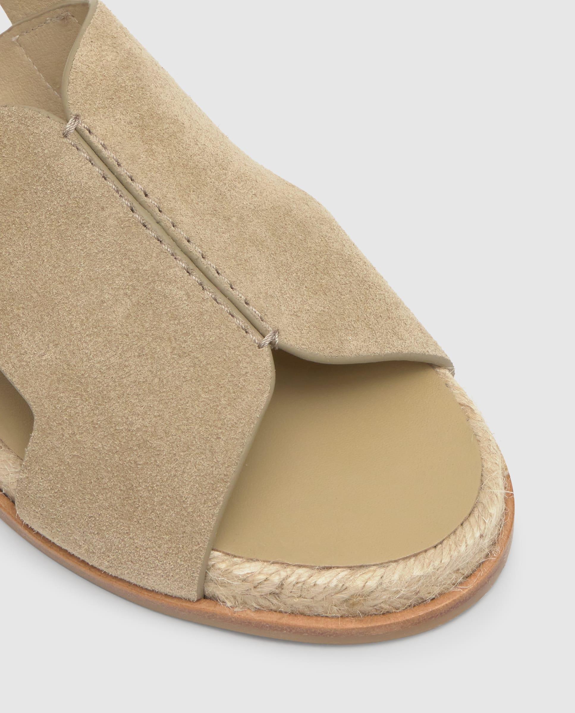 Sandalias de pala de mujer Philo con suela de yute cosida a mano - Castañer - Arena Arena-5