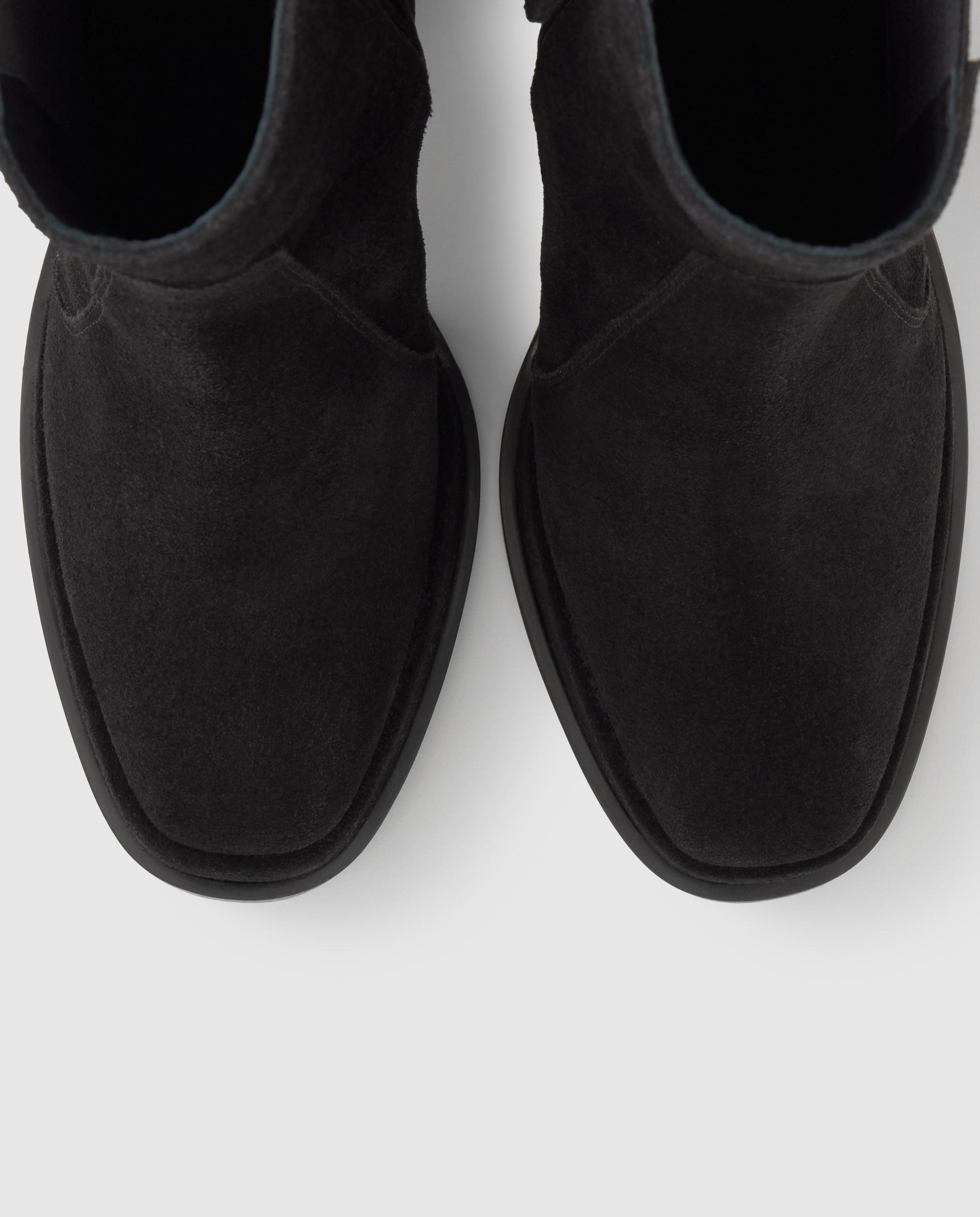 Botines becky de mujer en serraje con tacón y elásticos - Castañer - Negro Negro-5