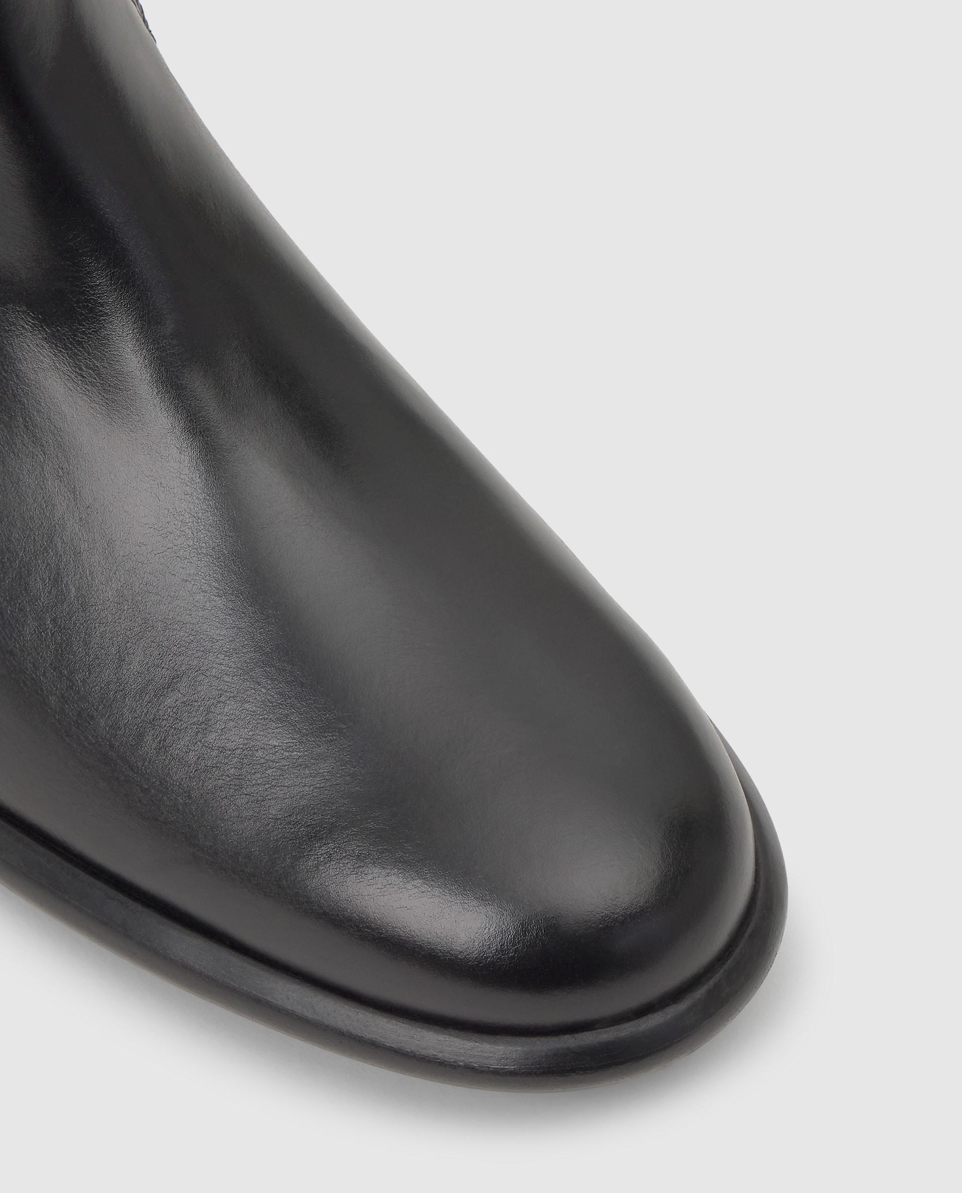 Botines planos elsa de mujer en napa estilo biker - Castañer - Negro Negro-4