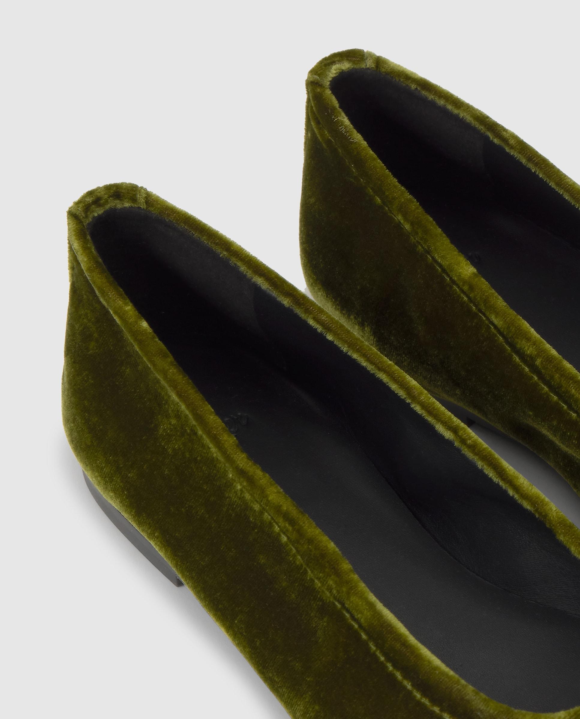 Imagen 5 de Bailarinas planas gema de mujer en terciopelo - Castañer - Verde Verde