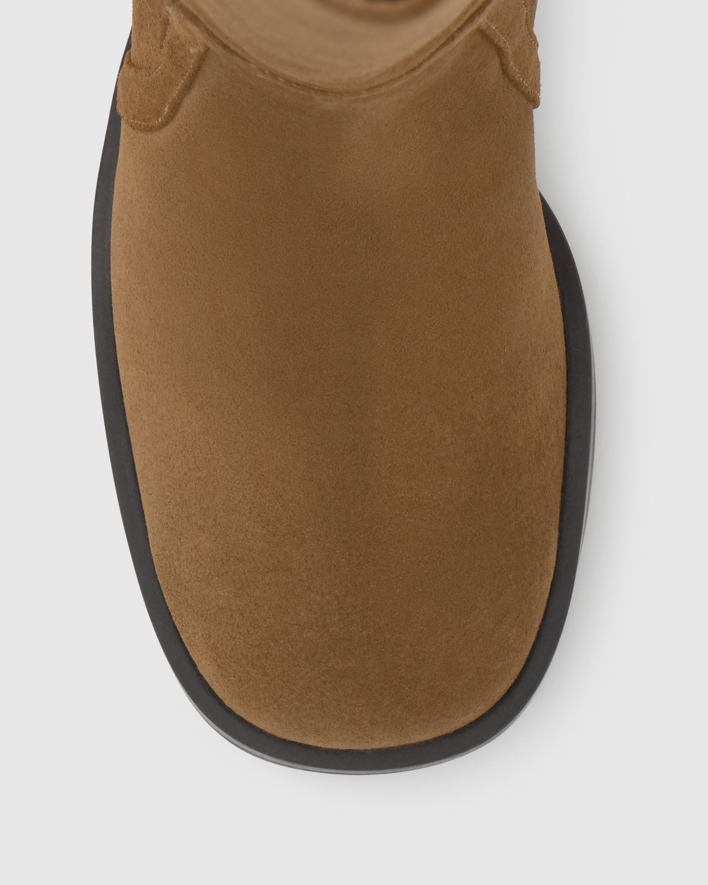 Botas nimba de mujer en serraje con tacón y cremallera - Castañer - Marrón claro Marrón claro-4