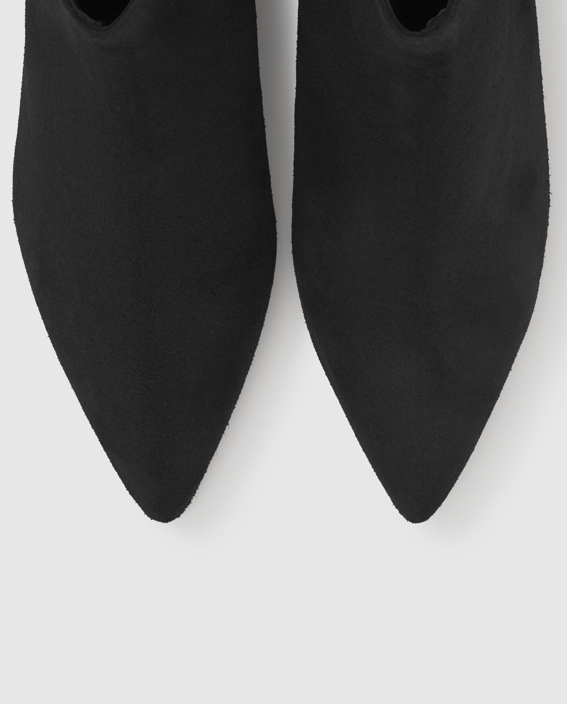 Botines tina de mujer en serraje con cuña - Castañer - Negro Negro-5