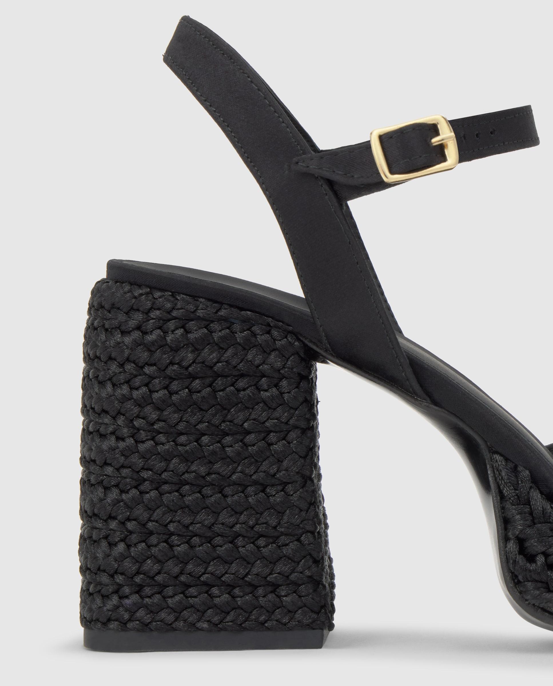 Imagen 3 de Zapatos de salón vilnia de mujer en satín con tacón - Castañer - Negro Negro