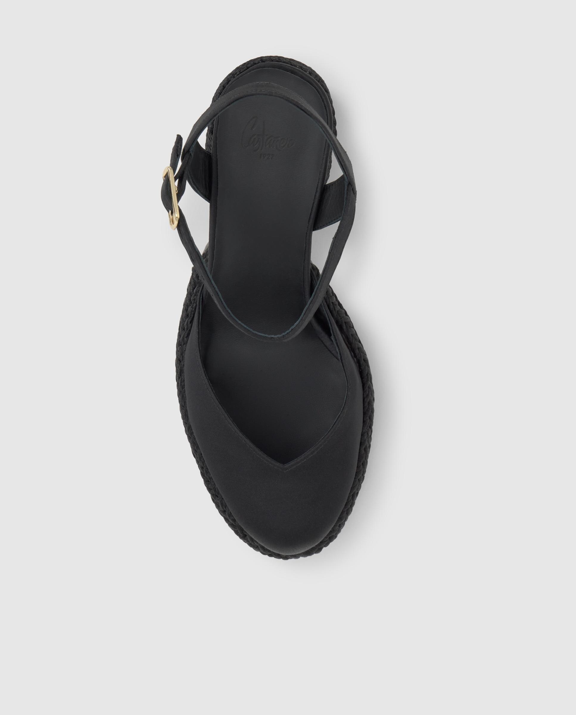 Imagen 5 de Zapatos de salón vilnia de mujer en satín con tacón - Castañer - Negro Negro