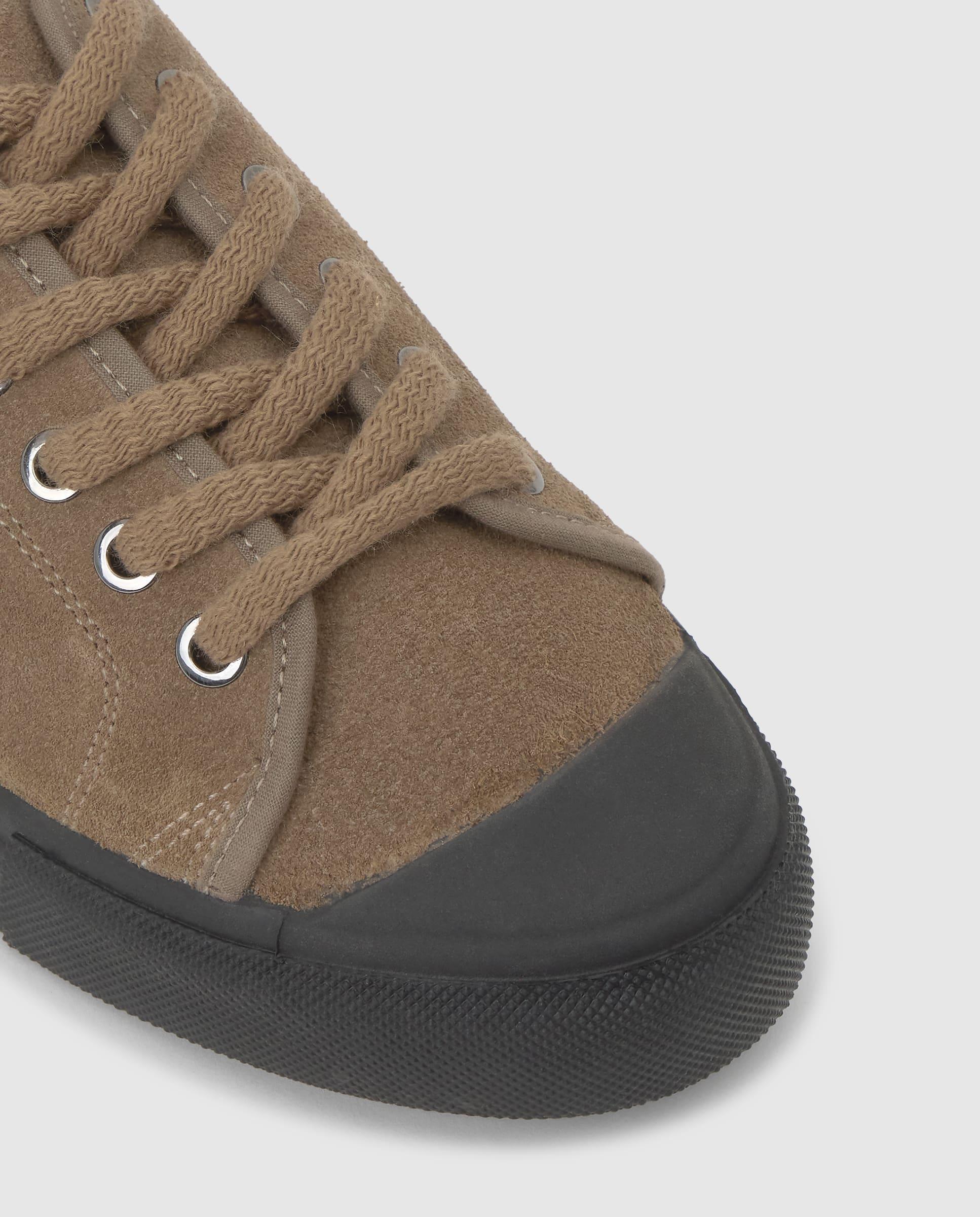 Zapatillas zira de mujer en serraje con cordones y plataforma - Castañer - Topo Topo-4