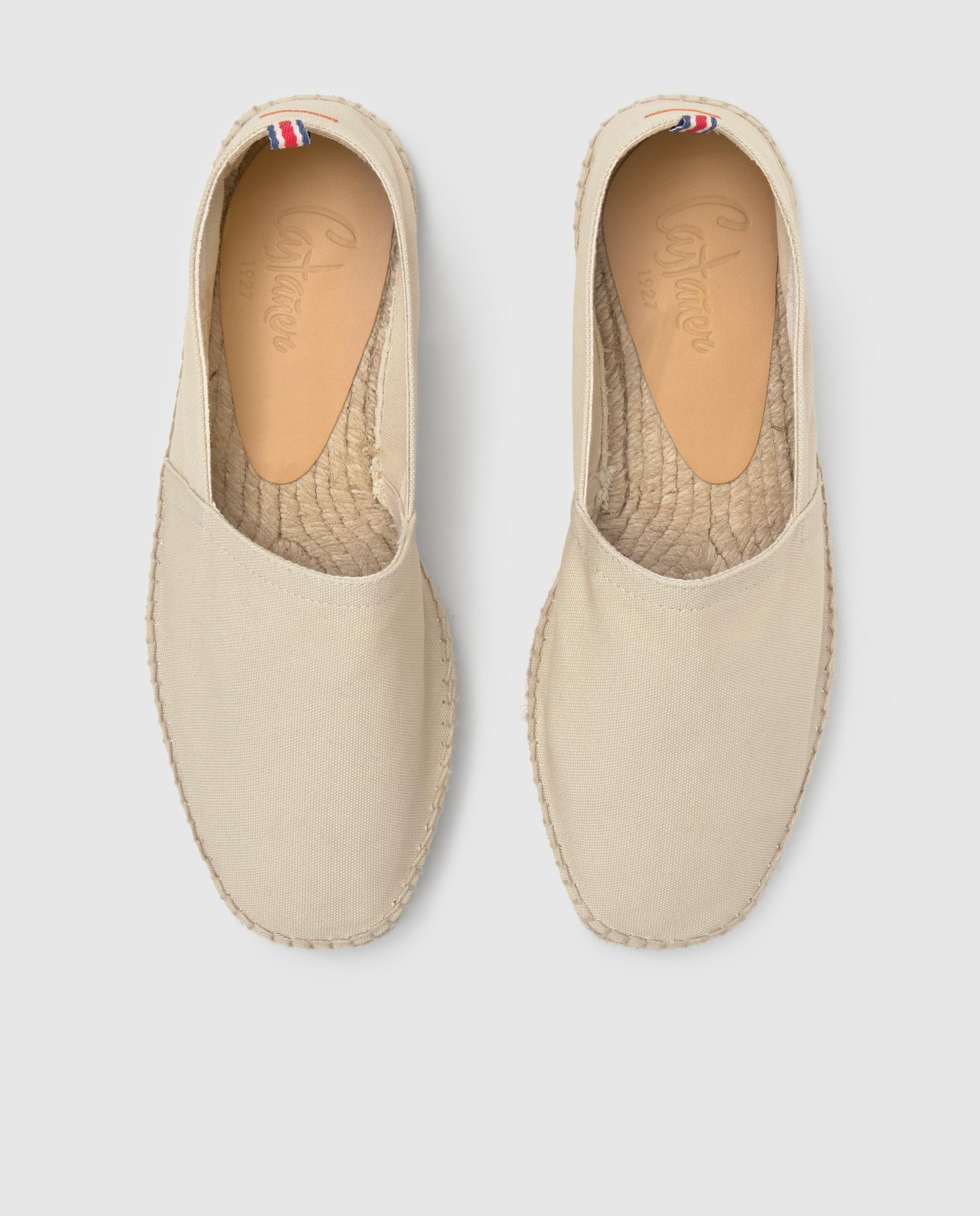 Alpargata plana elaborada en lona - Castañer - Beige Beige-4