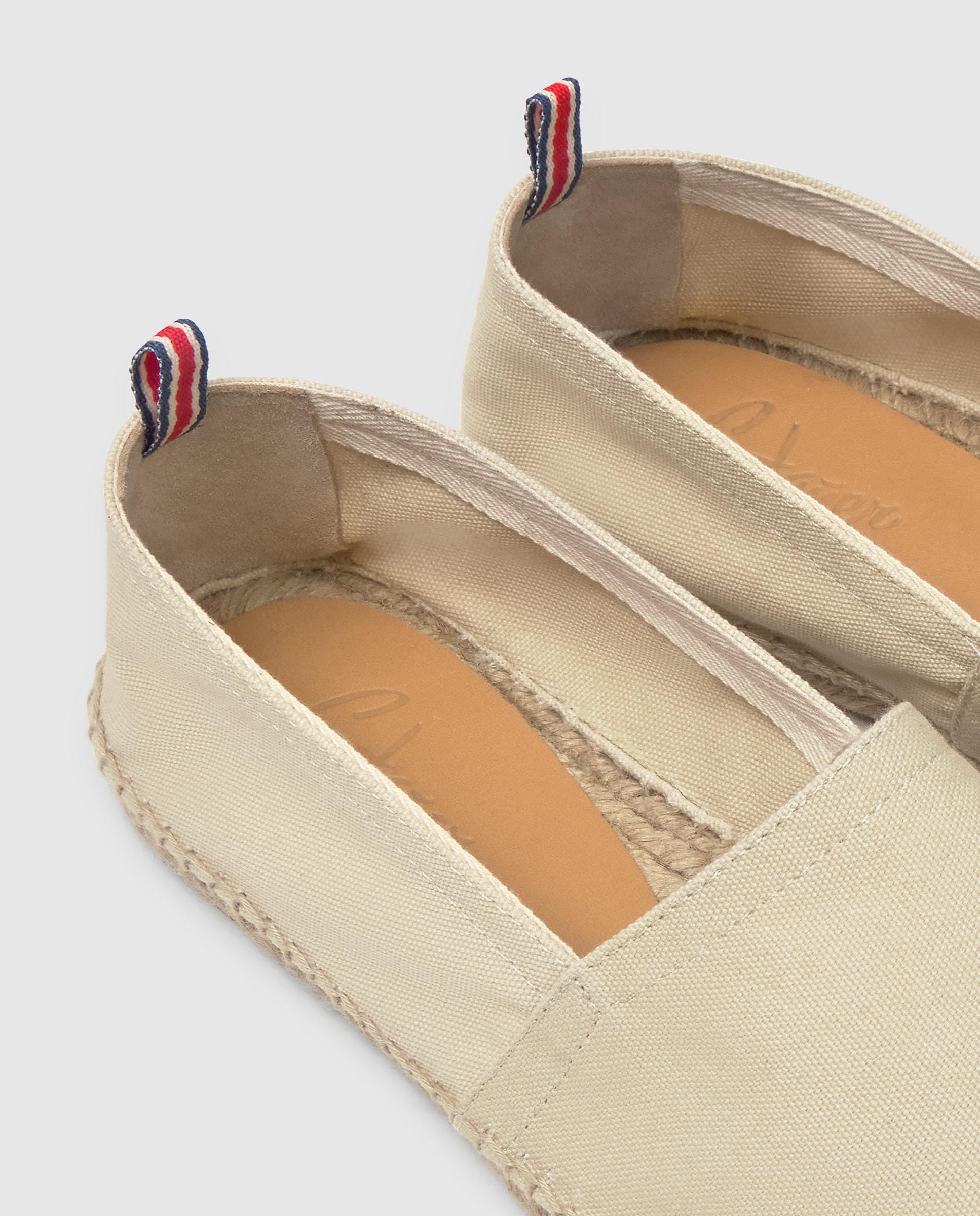Alpargata plana elaborada en lona - Castañer - Beige Beige-6