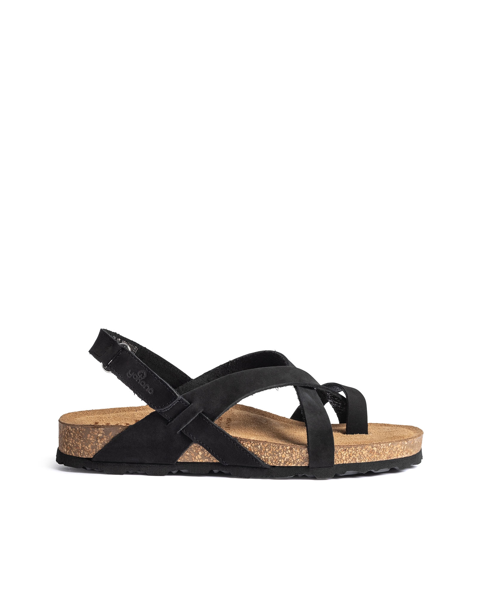 Sandalias planas de mujer de piel - Yokono - Negro Negro-1
