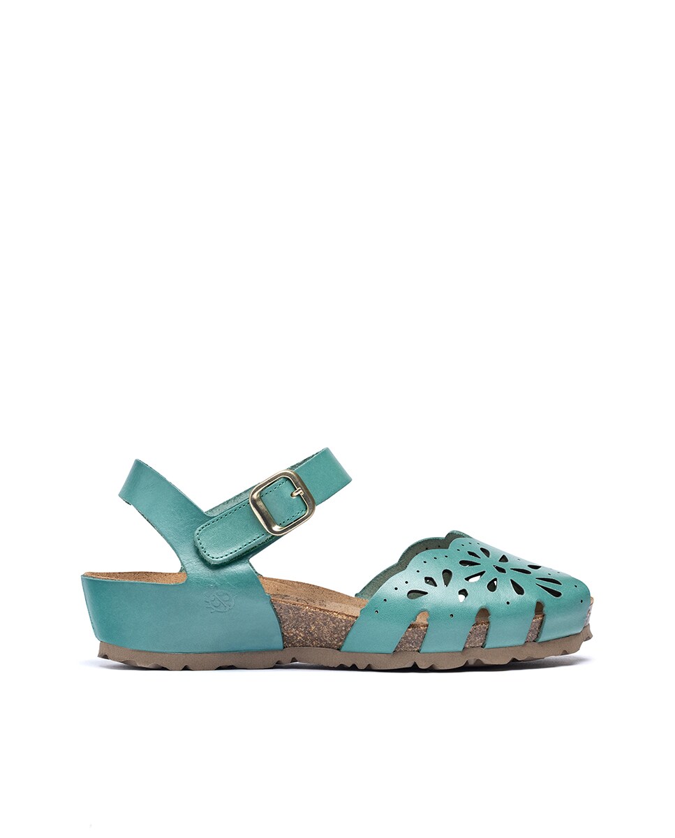 Sandalias Planas De Piel Para Mujer Yokono GRANADA-704 | Color Marrón | 2.5 Cm | Artesanales En España