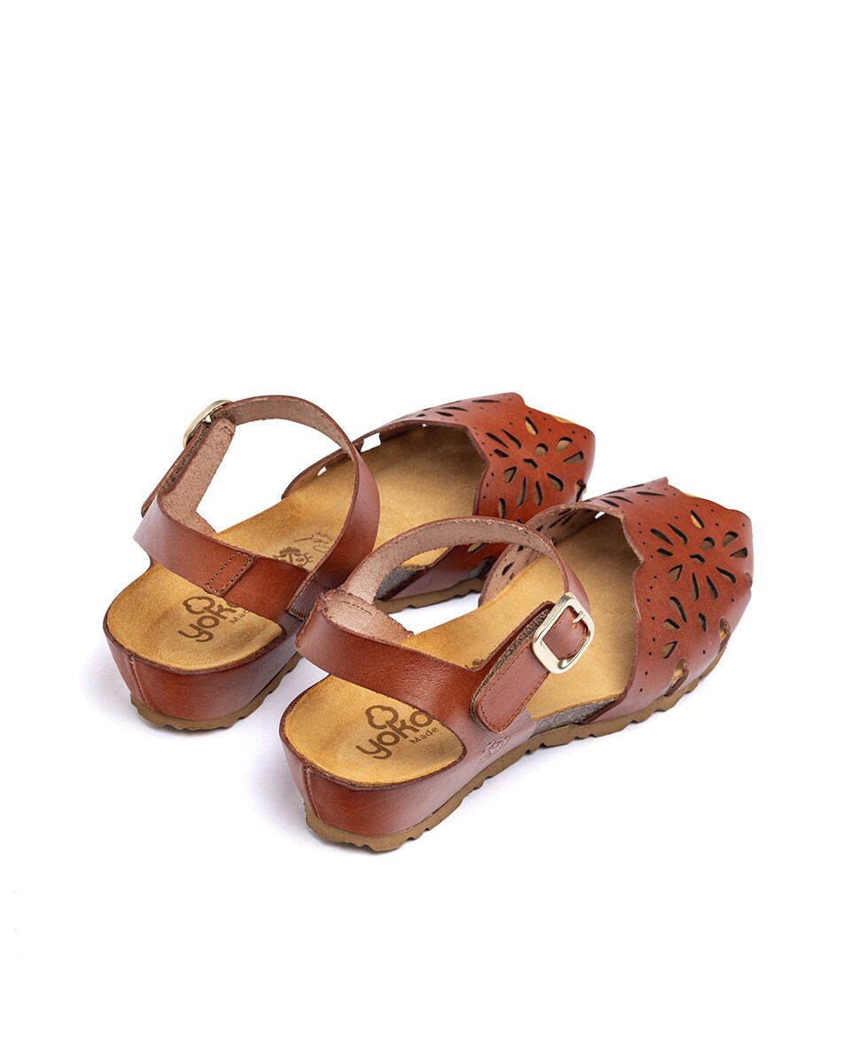 Sandalias Yokono Mujer Sandalias De Cuña Yokono CADIZ-256 Piel