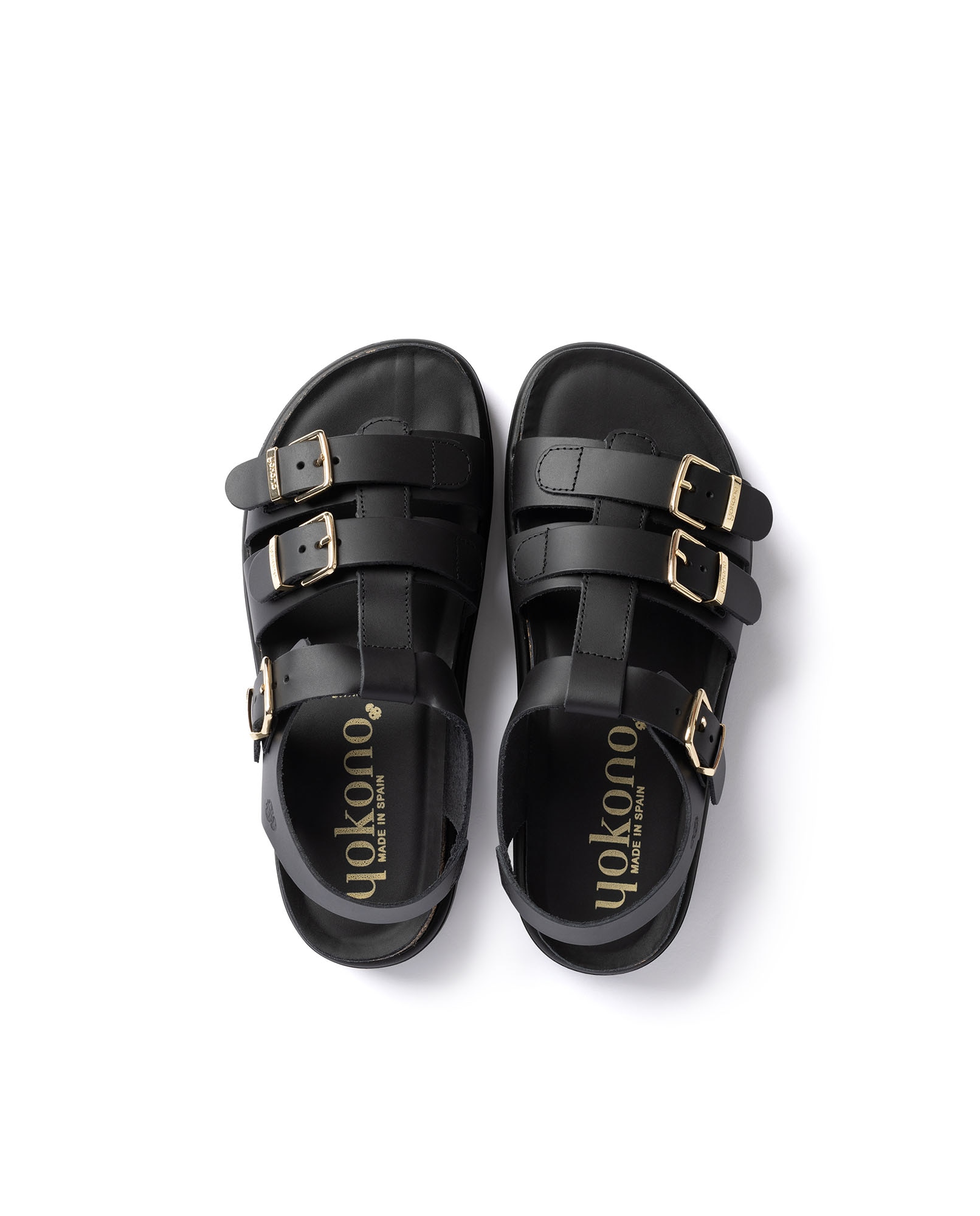 Imagen 5 de Sandalias de plataforma de mujer de piel - Negro Negro