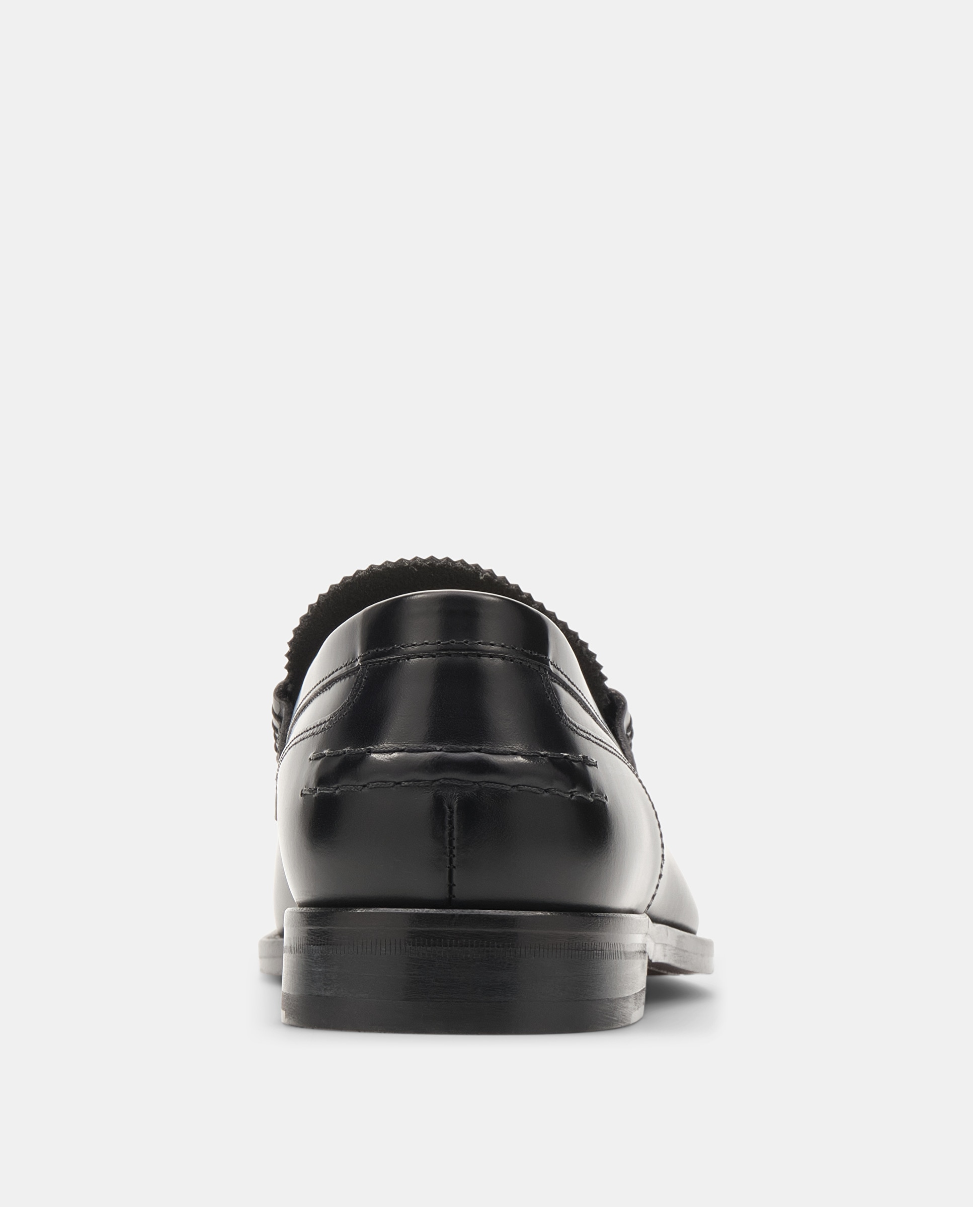 Mocasines de hombre en piel con acabado brillante y adorno de antifaz - Lottusse - Negro Negro-2