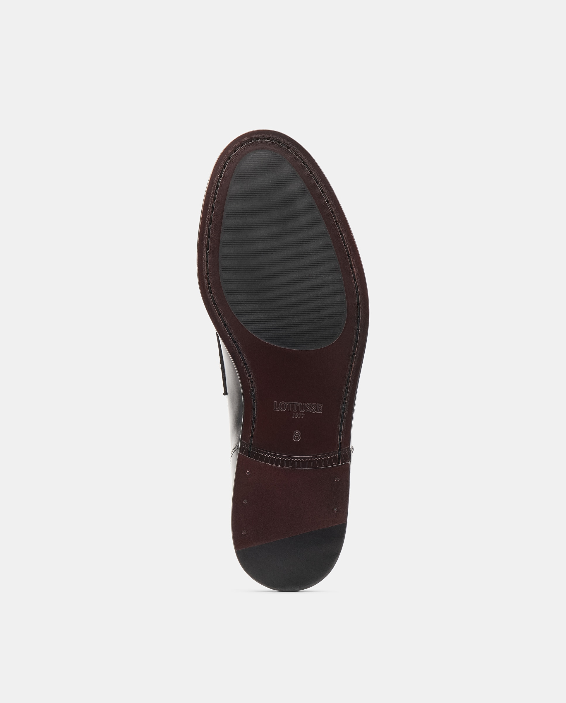 Mocasines de hombre en piel con acabado brillante y adorno de antifaz - Lottusse - Negro Negro-5