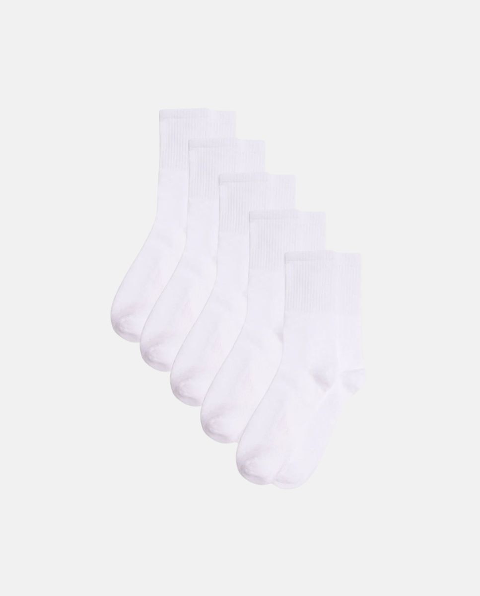 Pack 3 calcetines deportivos transpirables colores - Ysabel Mora - Blanco Blanco-2