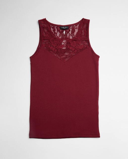 Imagen 0 de Camiseta térmica de mujer sin mangas con encaje