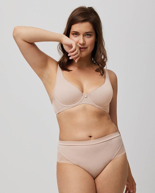 Imagen 0 de Tanga talle alto microfibra blanco