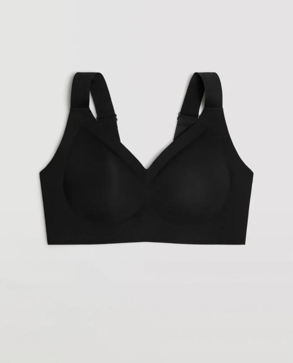 Sujetador sin aro con tirantes anchos y push-up ligero - Ysabel Mora - Negro Negro-5
