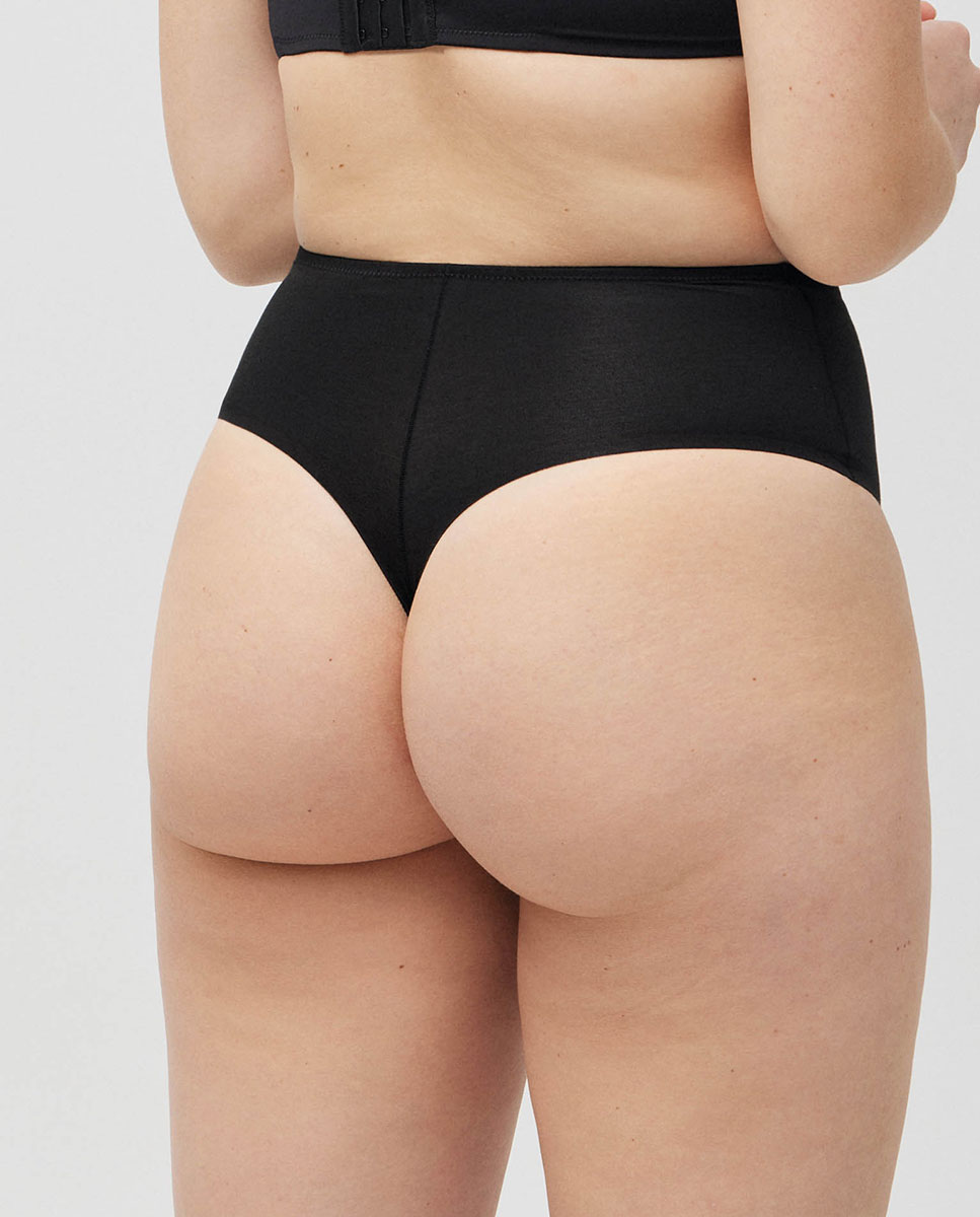 Tanga reductor abdomen compresión media - Ysabel Mora - Negro Negro-2