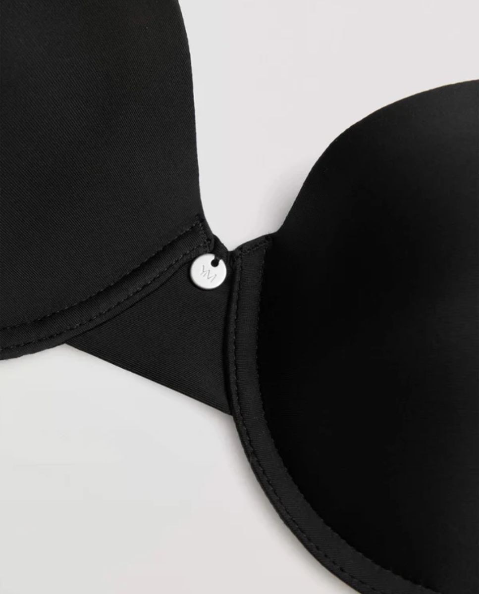 Sujetador con aro con relleno con cierre ancho - Ysabel Mora - Negro Negro-6