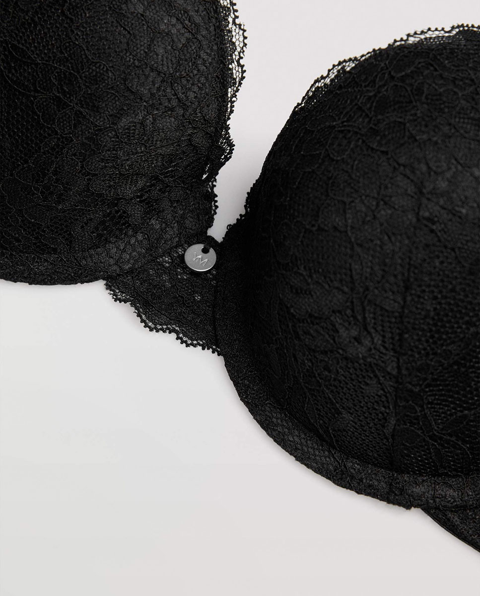 Sujetador push-up encaje - Ysabel Mora - Negro Negro-4