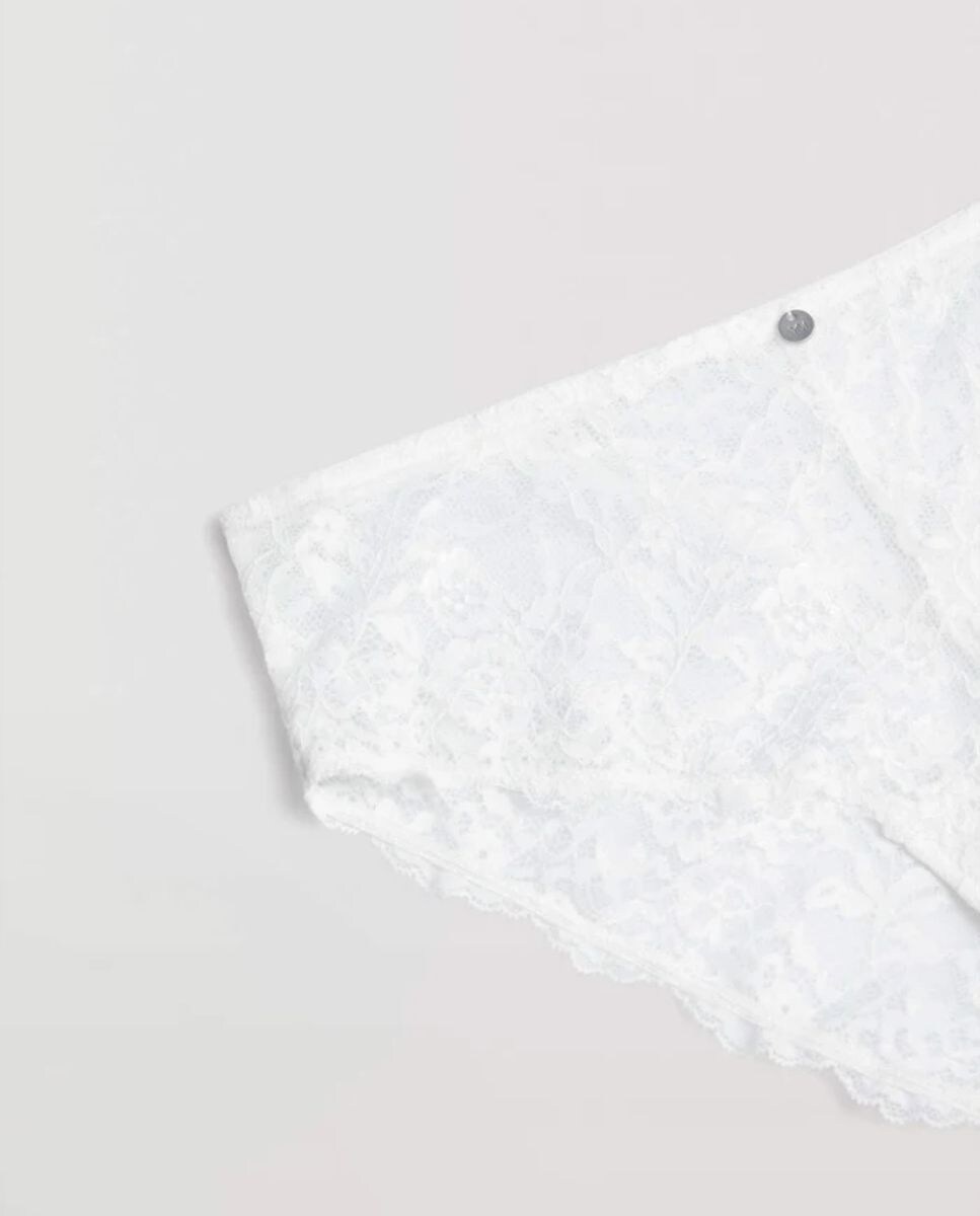 Braga Midi De Microfibra Con Encaje AVET - 90% Poliamida, 10% Lycra, Cómoda Y Sensual