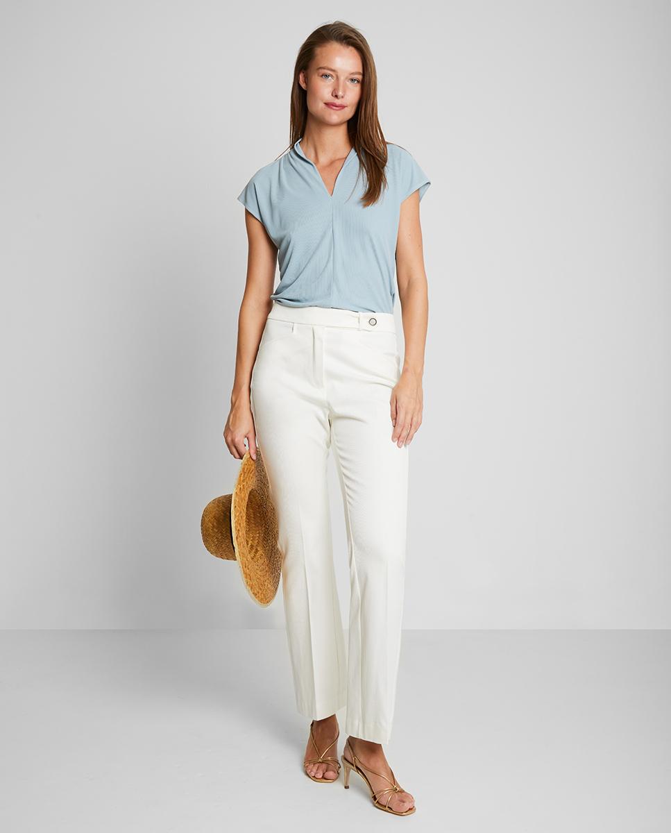 El corte ingles pantalon blanco online mujer