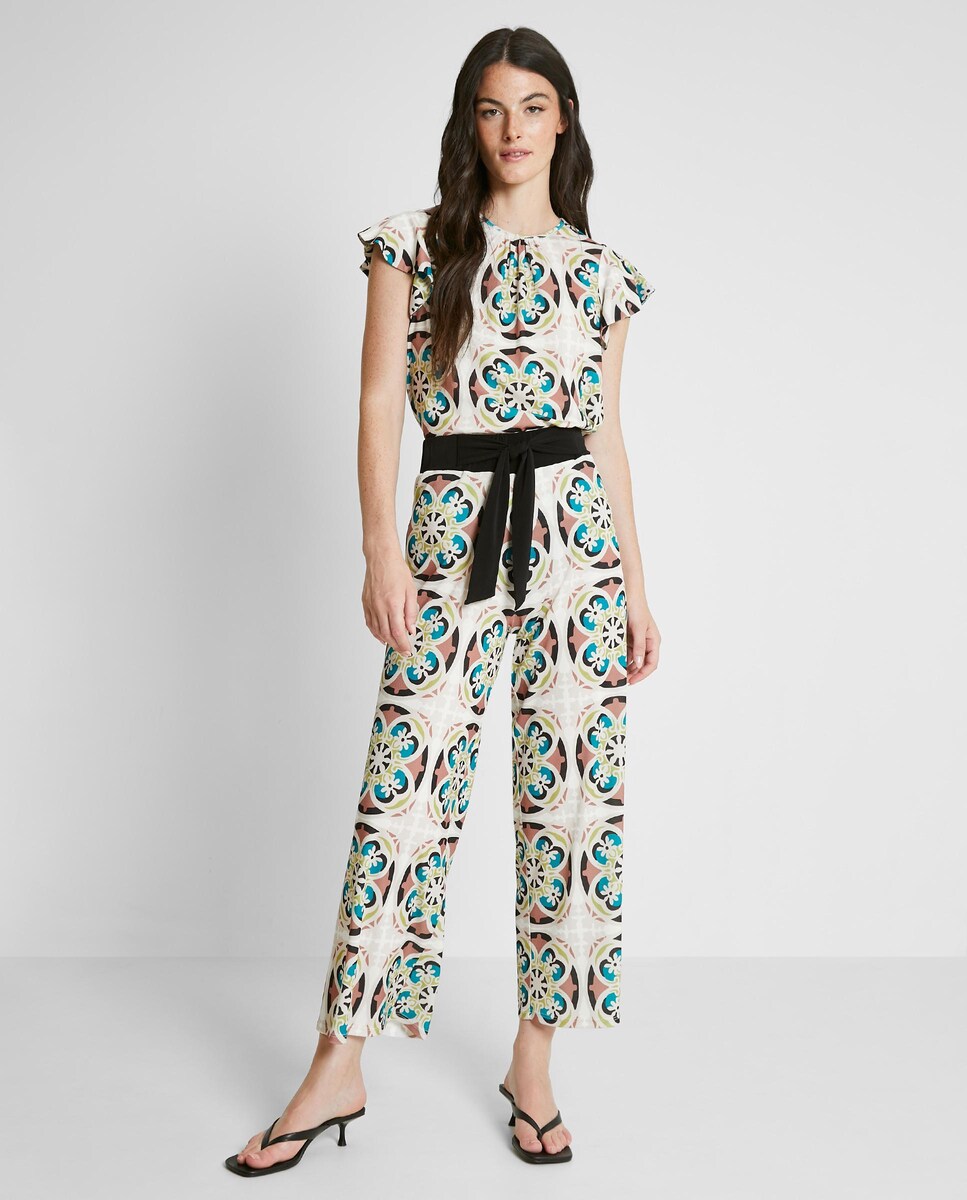 Dlf Pantalones Woman Corte Ingles Pantalón Ancho Pantalones Lino