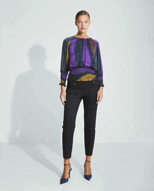 Imagen 0 de Pantalones de mujer pitillo con nervio central