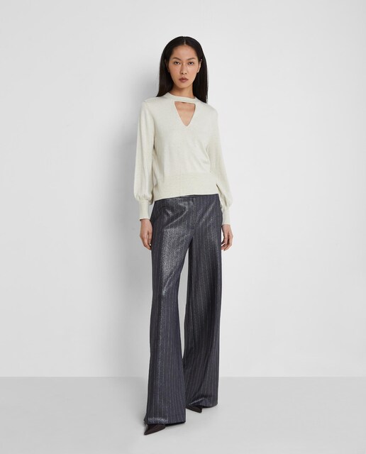 Imagen 0 de Jersey de lúrex con cut out en el escote