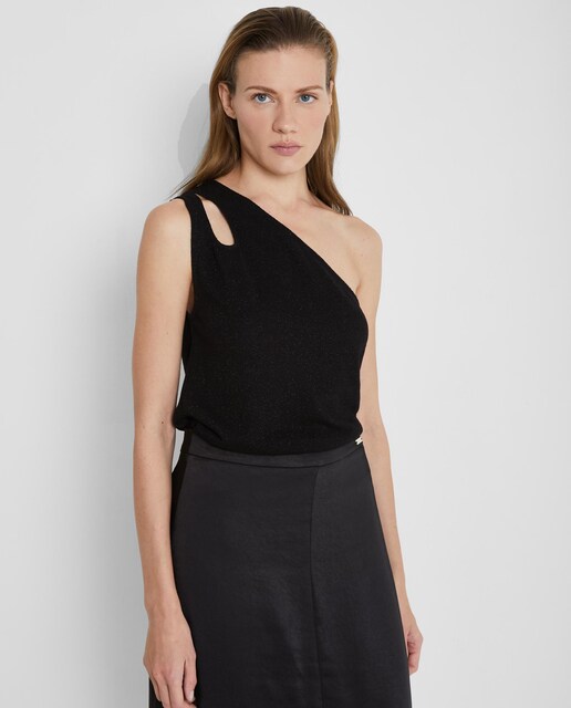 Imagen 0 de Camiseta de mujer de un solo tirante con cut out