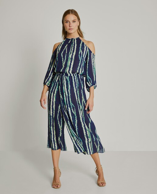 Imagen 0 de Falda pantalón midi con estampado  tie dye