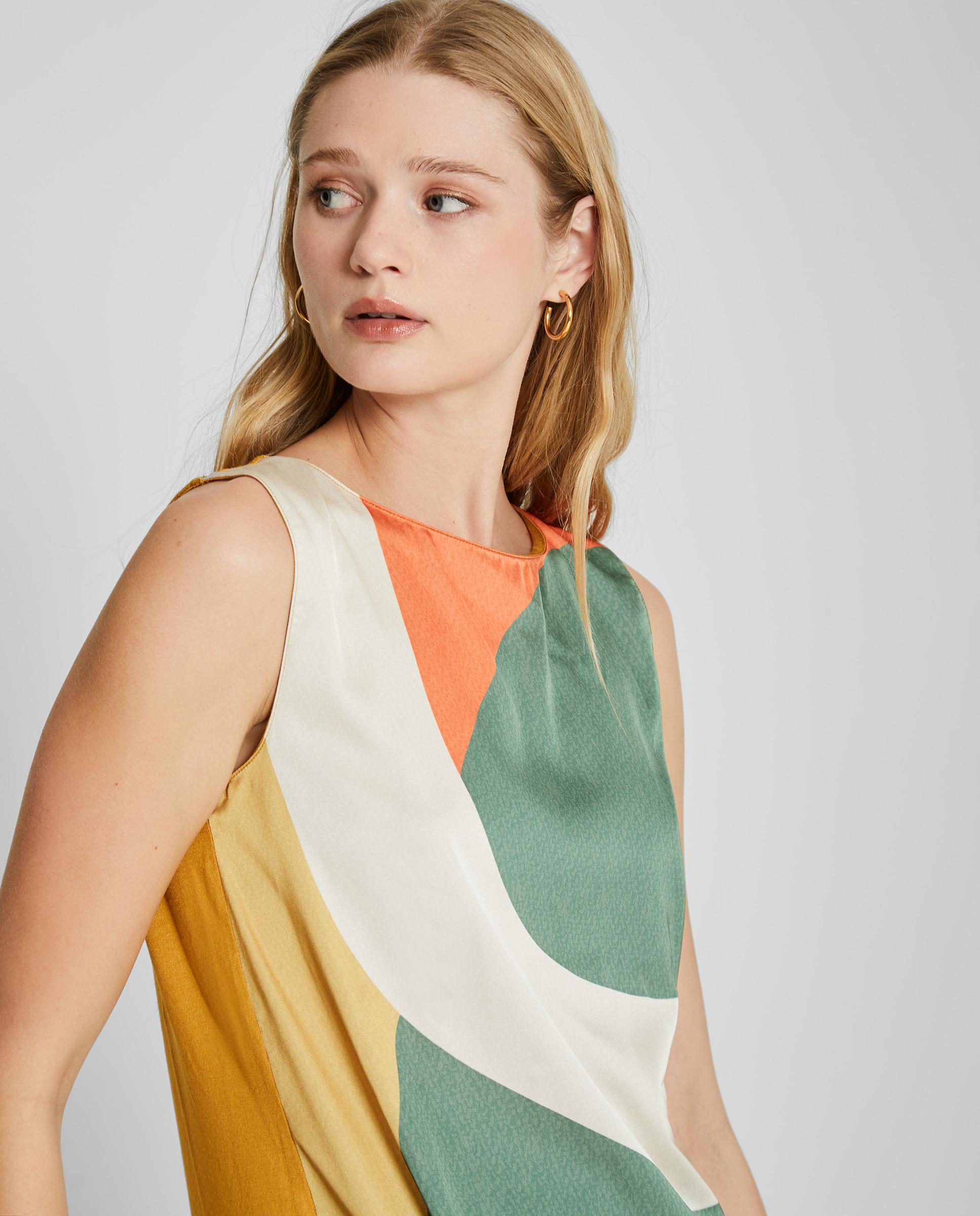 Camiseta de mujer de tirantes estampada - Trucco - Multicolor Multicolor-4