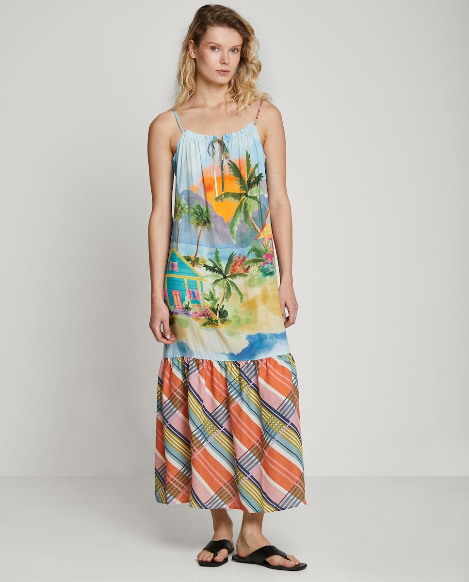 Ropa Trucco Vestidos El Corte Ingles Vestido Largo De Tirantes Con