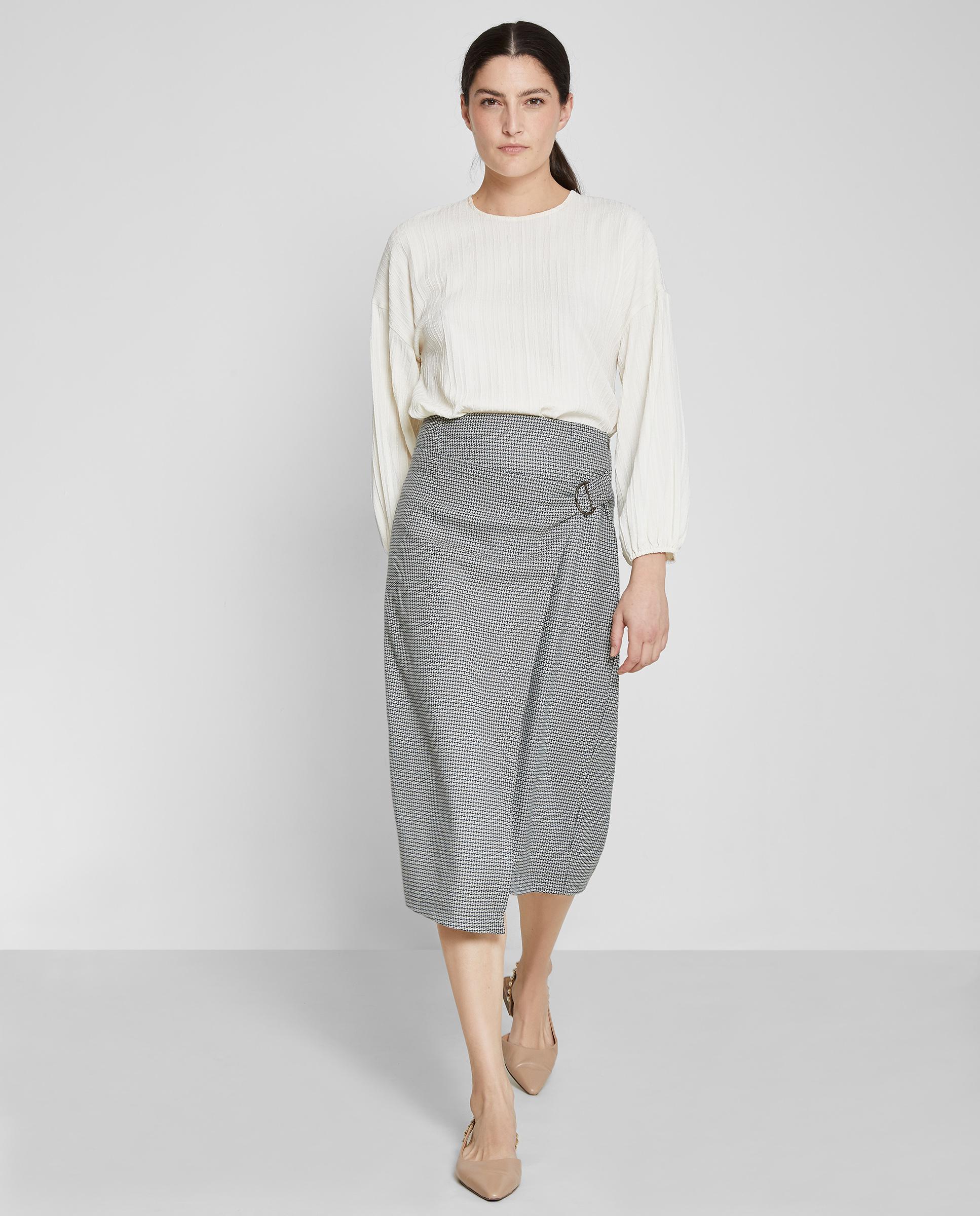 Falda midi de estampadoTweed - Trucco - Gris Gris-1