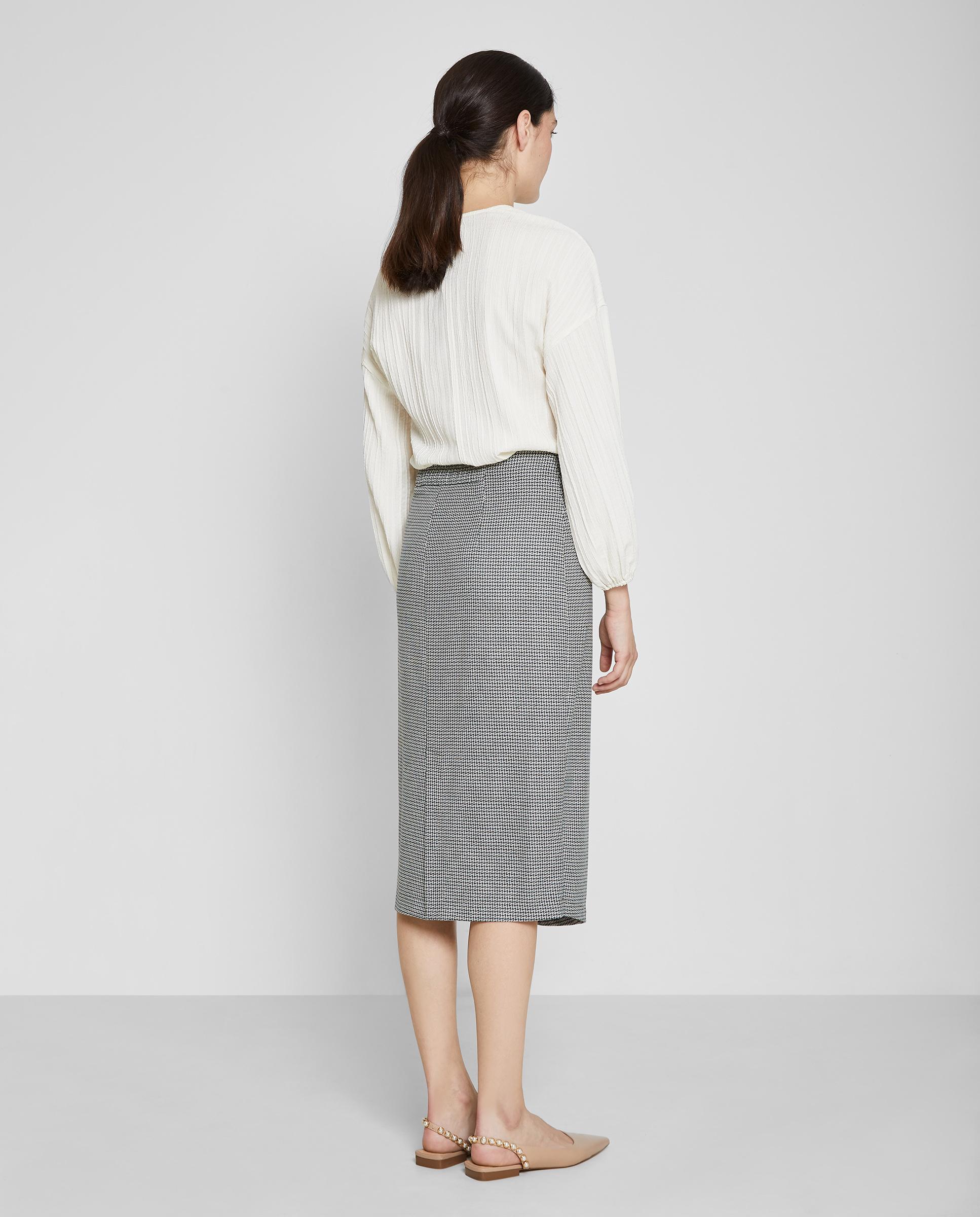 Falda midi de estampadoTweed - Trucco - Gris Gris-2