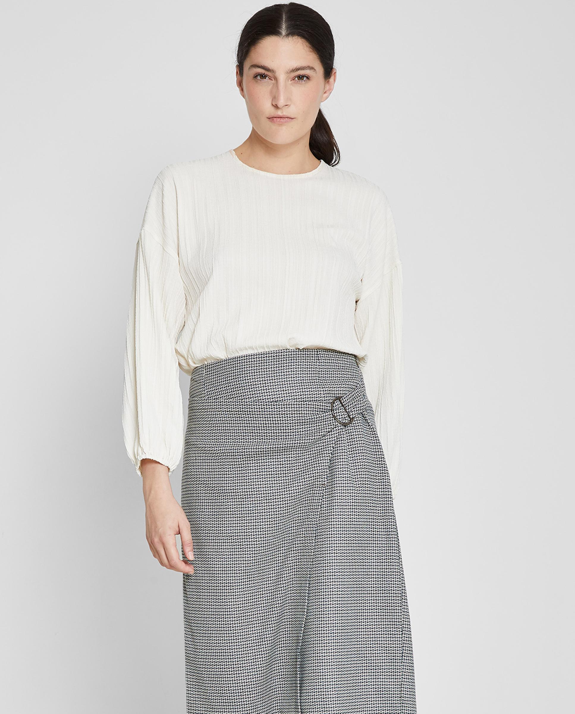 Falda midi de estampadoTweed - Trucco - Gris Gris-3
