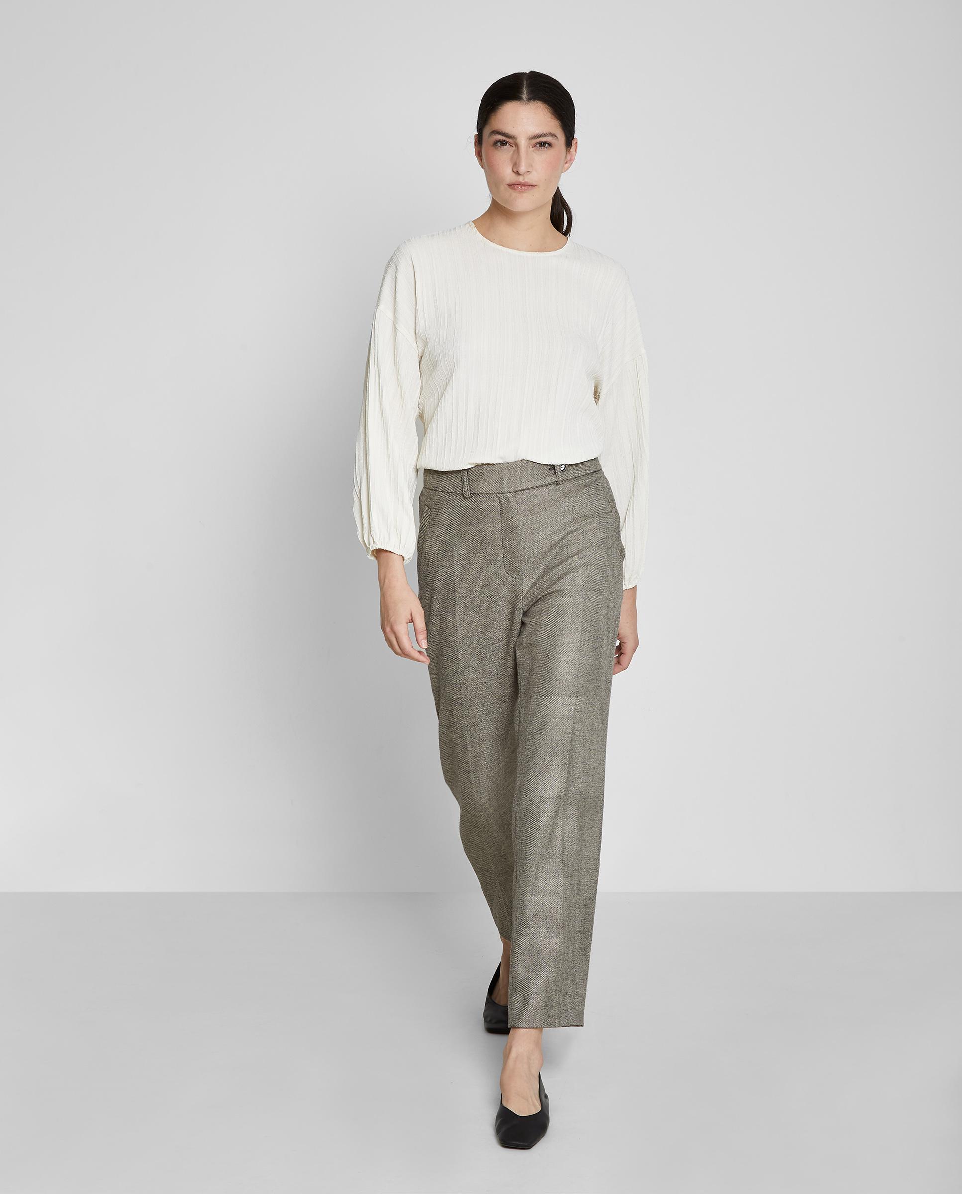 Trucco - Pantalones de vestir de mujer con bajo crop.