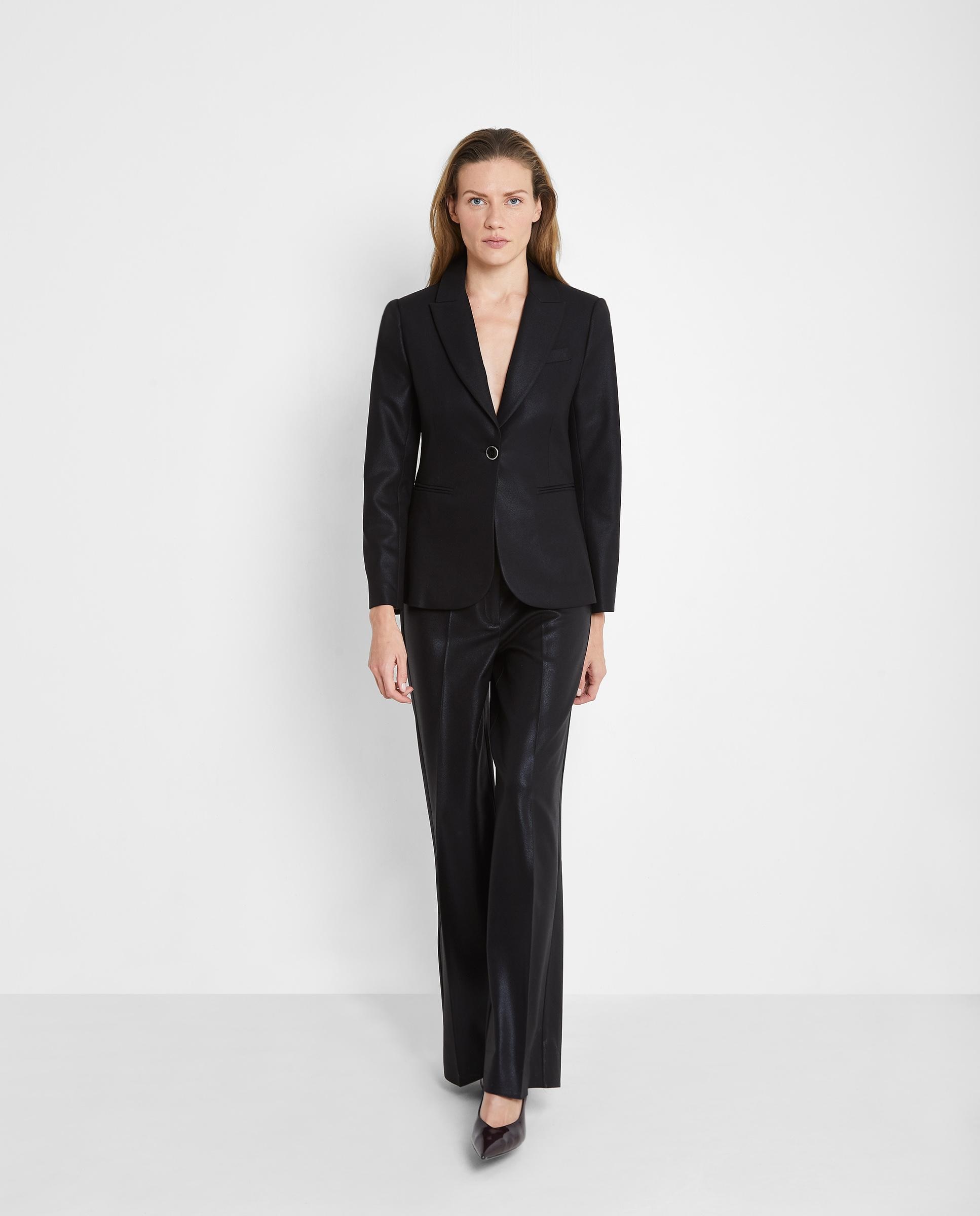 Trucco - Blazer de mujer entallada efecto encerado.