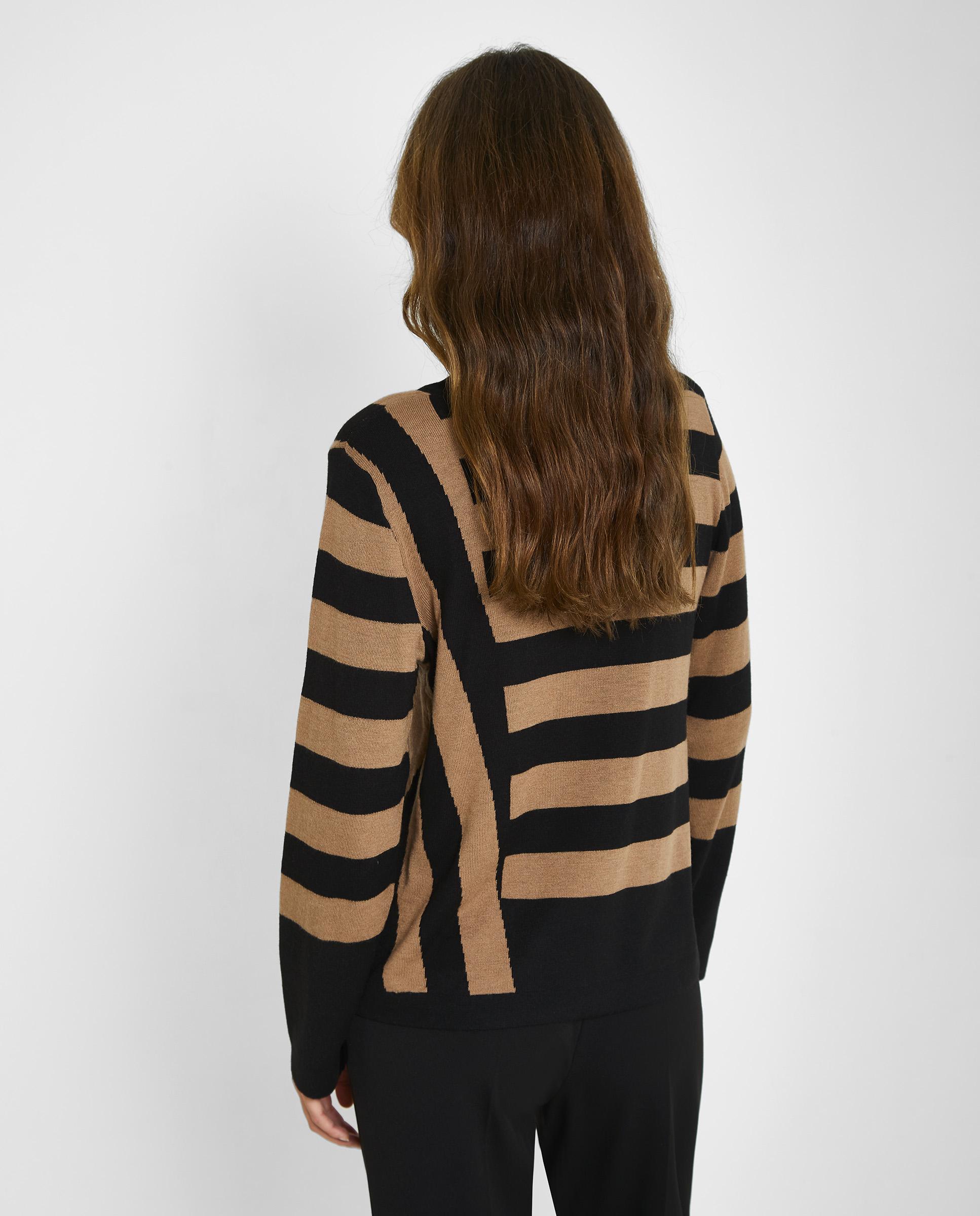 Jersey de mujer estilo oversize con cuello perkins - Trucco - Negro Negro-2