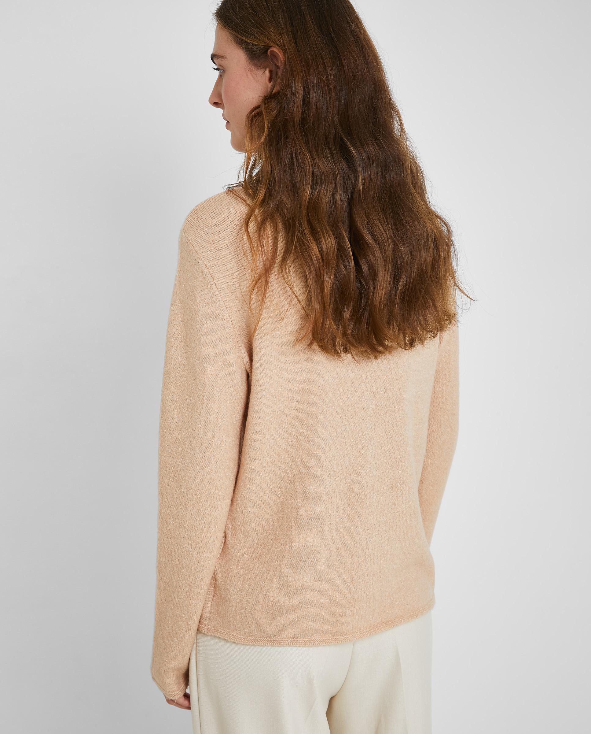Cárdigan de mujer con lazo en el cuello - Trucco - Beige Beige-2