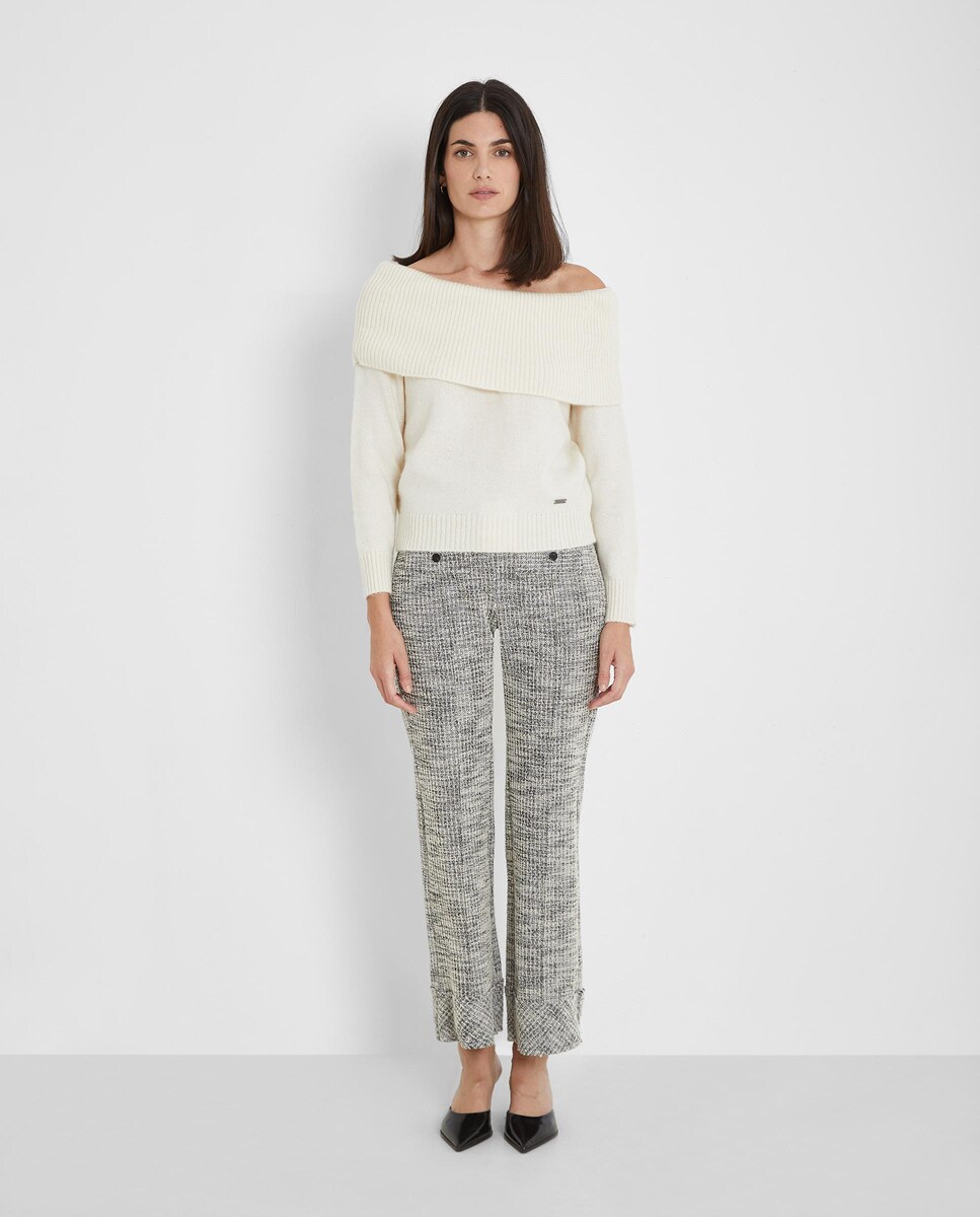 Pantalón recto de mujer Tweed · Trucco · El Corte Inglés