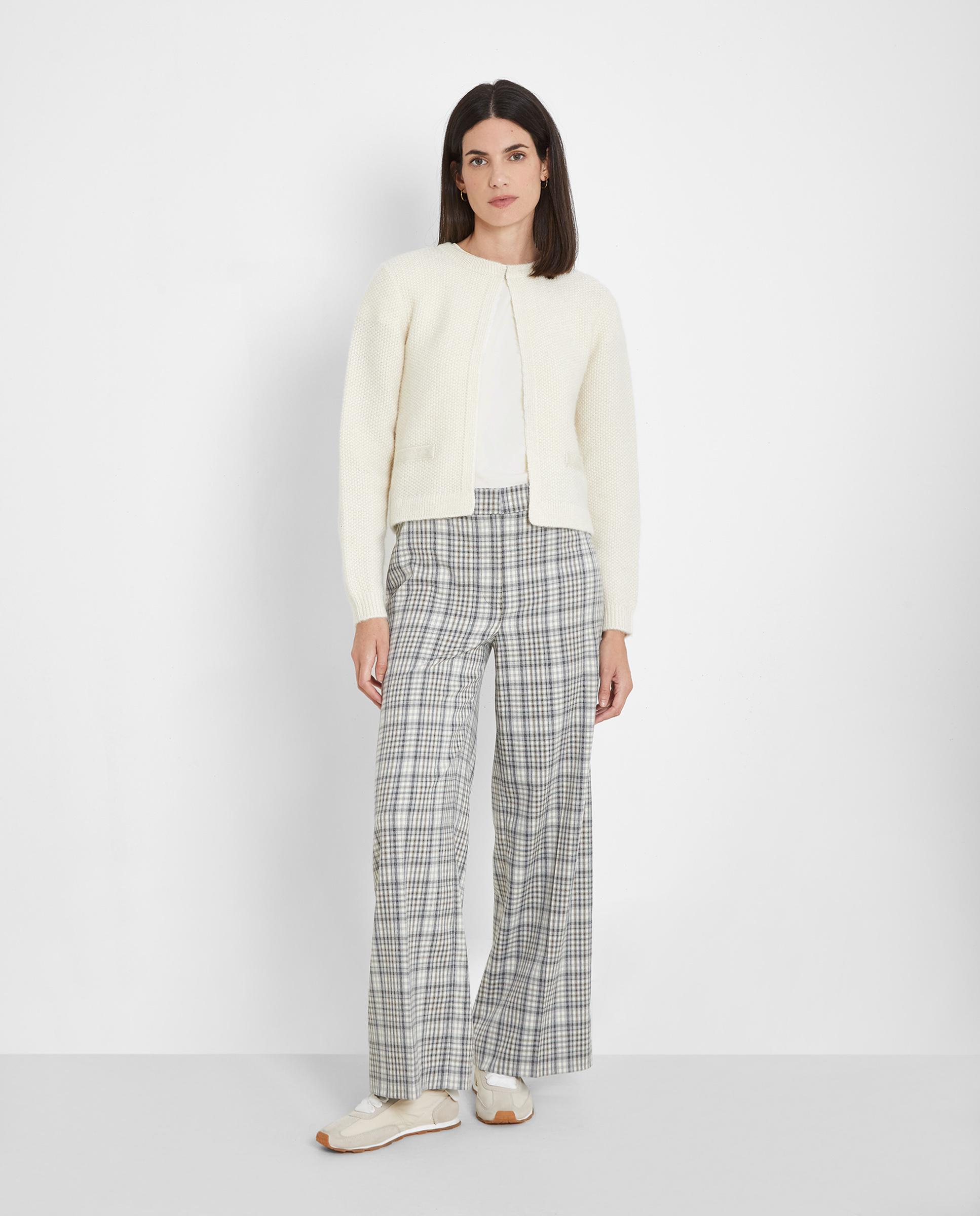 Trucco - Pantalón ancho de mujer de cuadros.