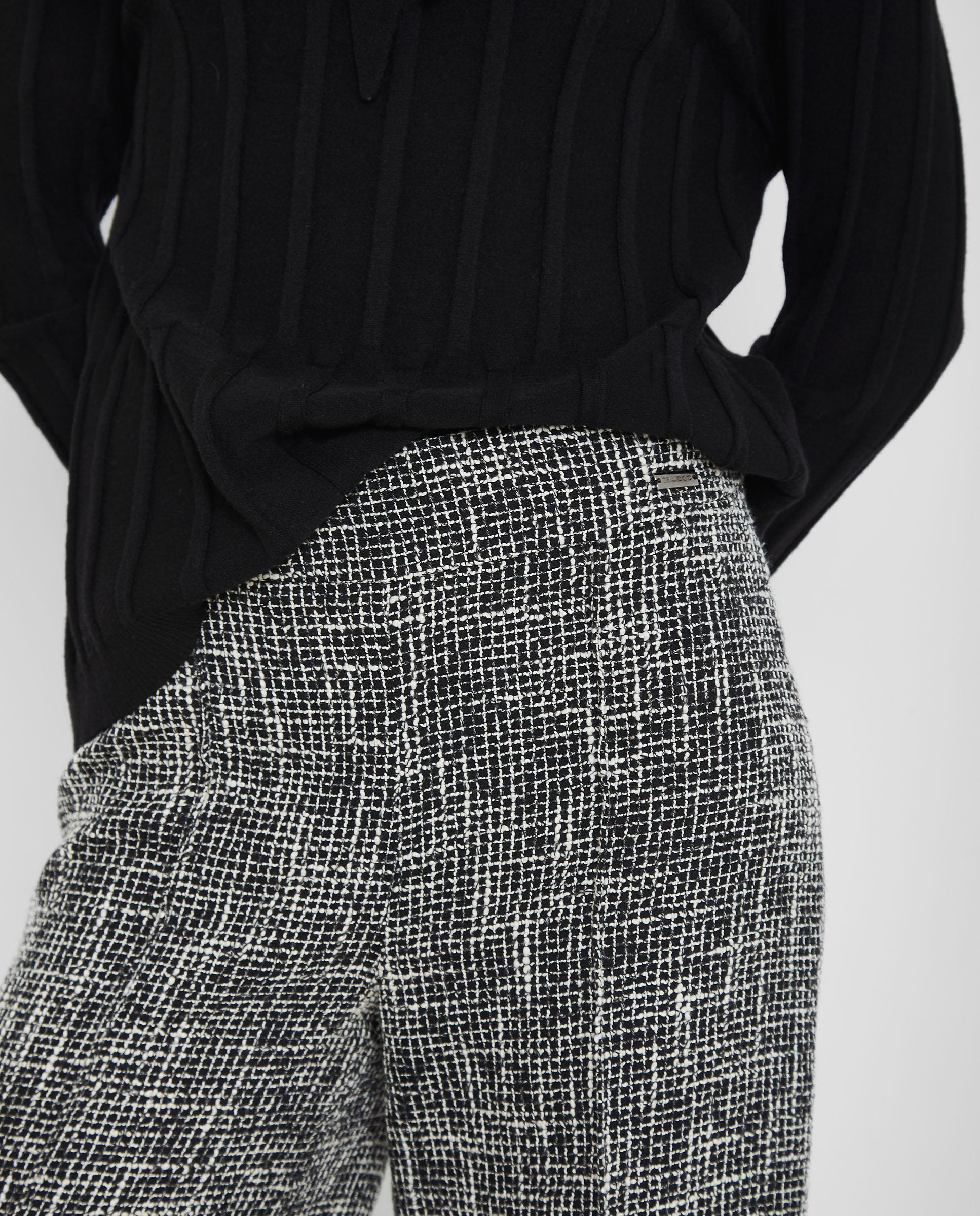 Pantalones anchos de mujer Tweed - Trucco - Gris Gris-5