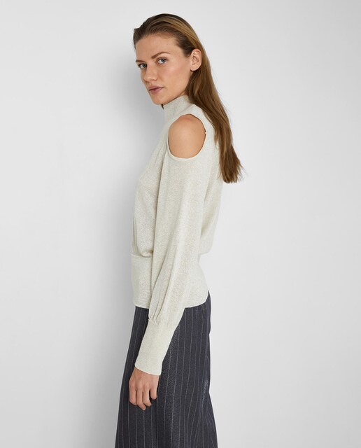 Imagen 0 de Jersey de mujer con cuello perkins y cutout en los hombros